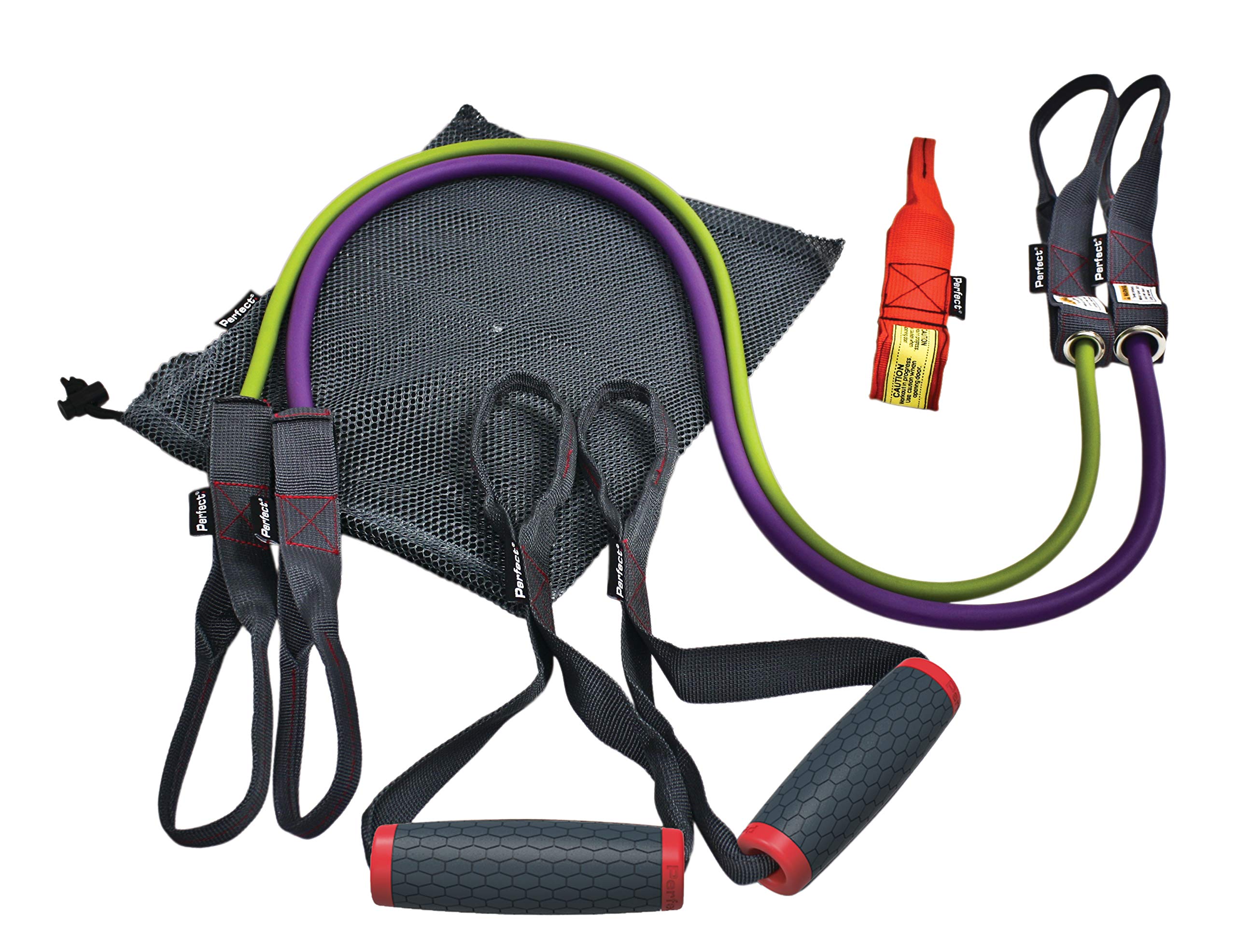 Best Resistance Bands for Home Workouts - Perfect Fitness Exercise Bands Set for Strength Training, Yoga & Physical Therapy - Durable Latex Tubes with Handles for Men & Women