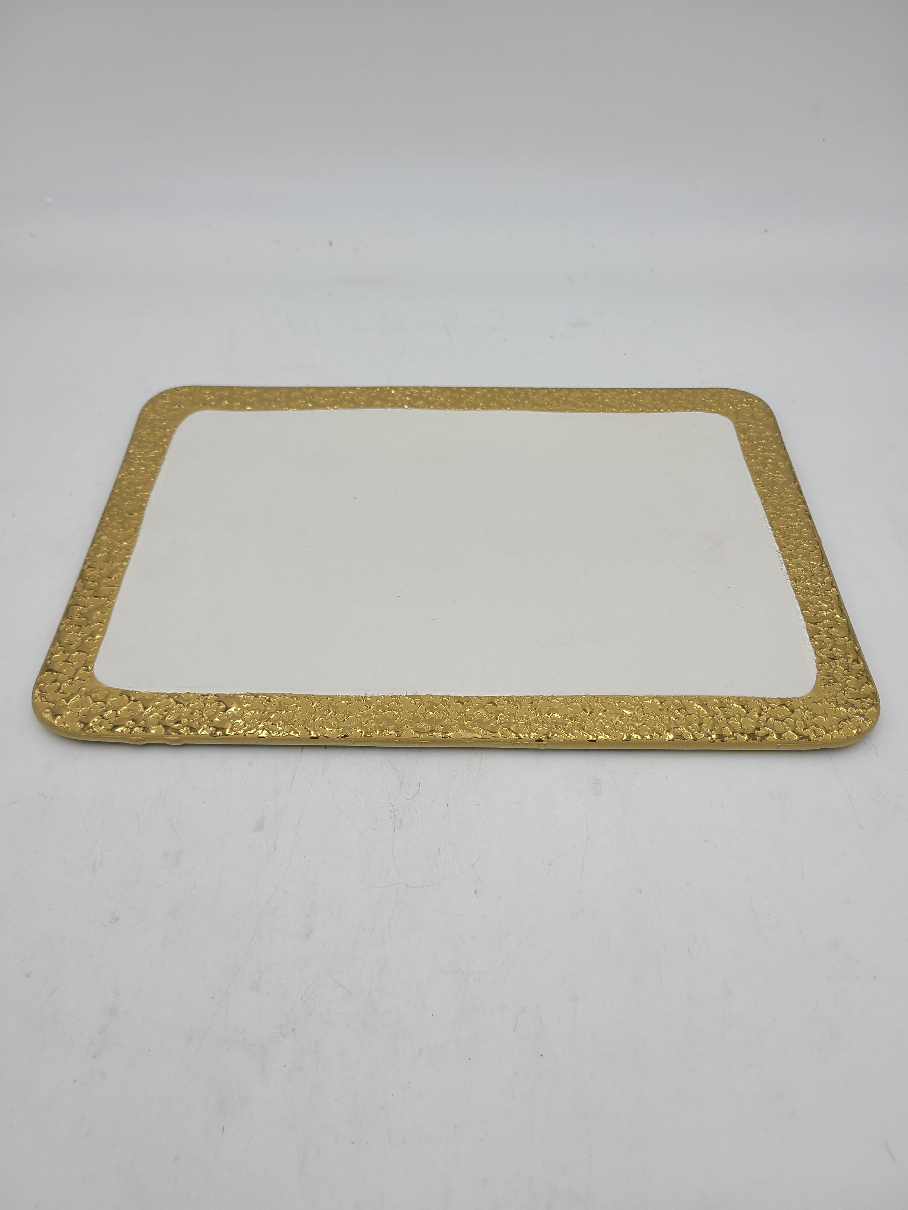 12x8 Inch Gold Design Rectangle Serving Platter - Set of 24 - Perfect for Parties, Weddings, and Catering Events