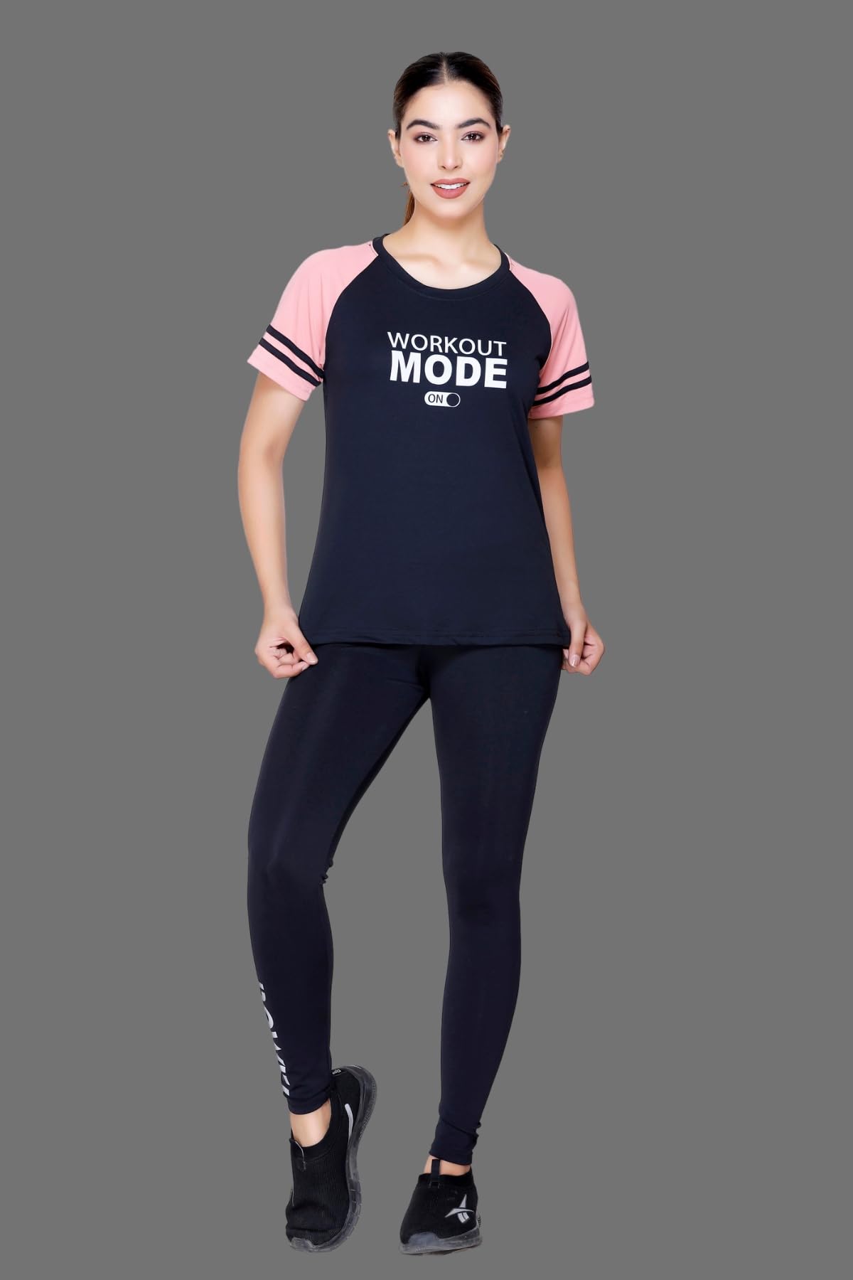White Moon Women's Printed Polyester Dry Fit Western Shirts & T-Shirts - Quick Drying Breathable Workout Tops for Gym, Yoga & Outdoor Activities