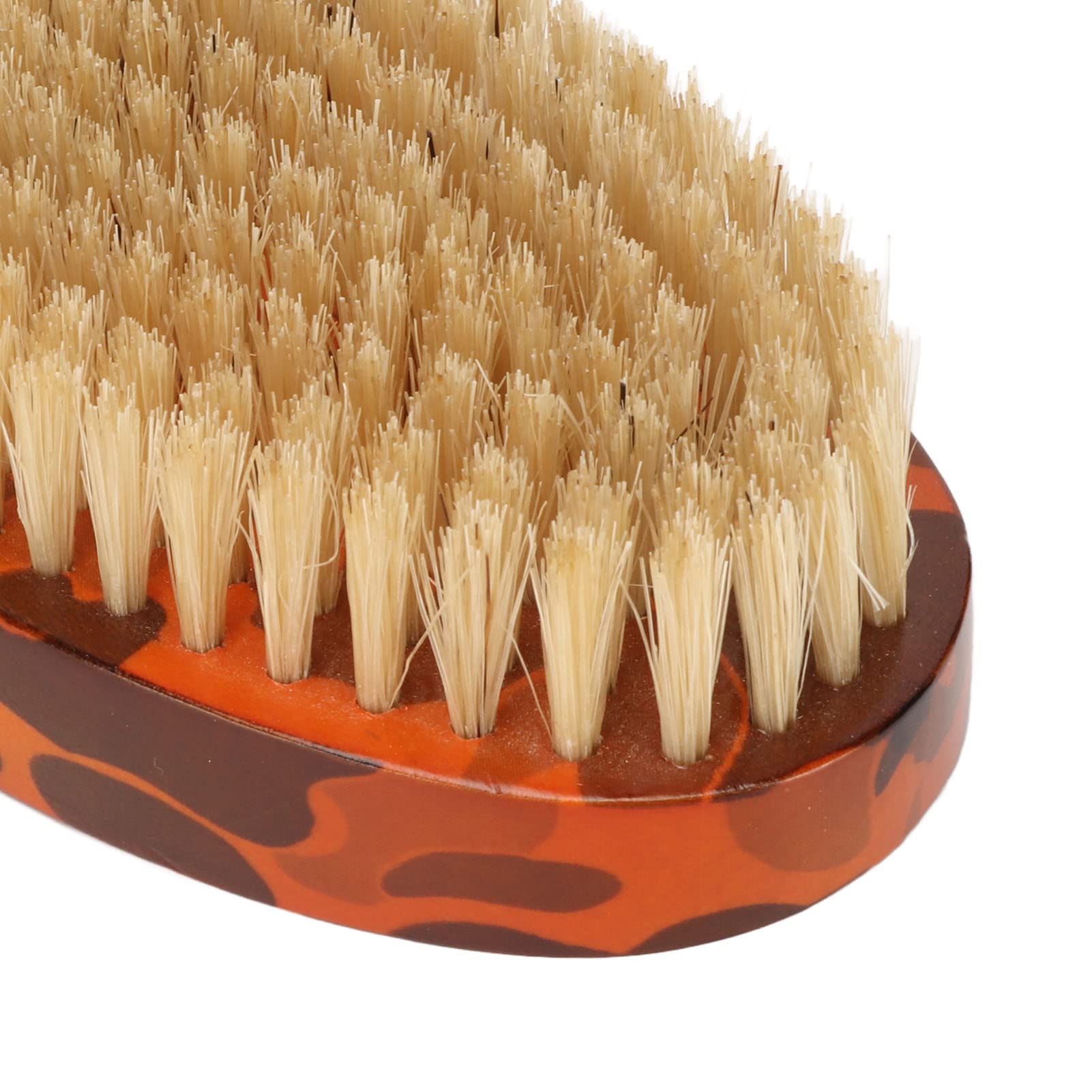 Men's Oval Beard Brush with Wooden Handle - Softening & Grooming for Home & Travel