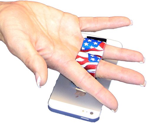 2-Loop Phone Grip Holder for iPhone & Samsung - Small Size - Non-Slip Phone Strap - Perfect for One-Handed Use While Driving, Shopping & Taking Selfies