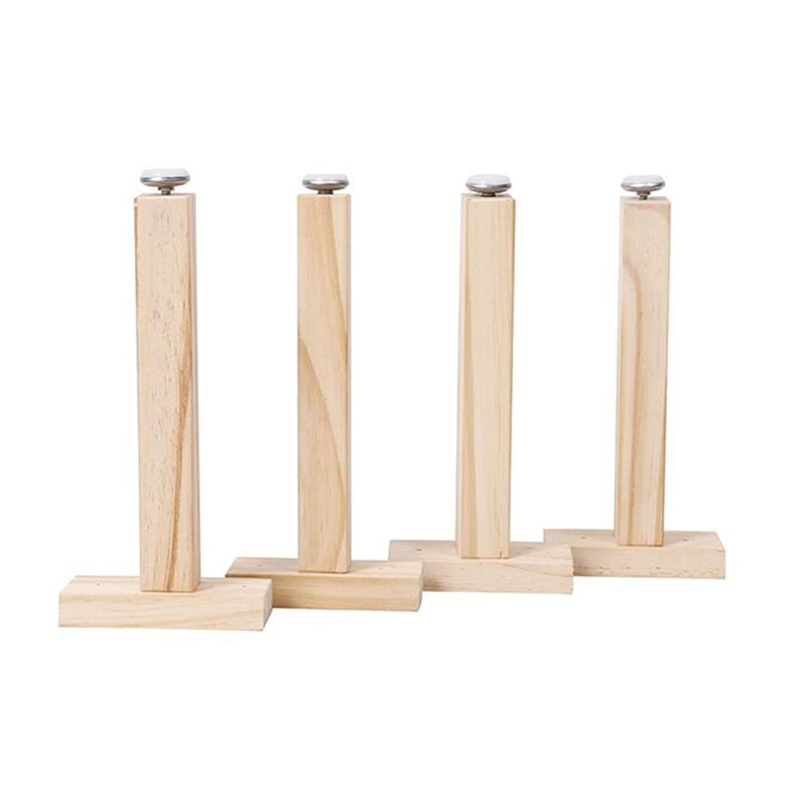 HIMM Adjustable Bed Base Feet - Heavy Duty Bed Frame Support Beams - Reinforced Furniture Risers - 4 Pack (38CM/14.96IN) - Perfect for Adjustable Beds, Platform Beds & DIY Furniture Projects