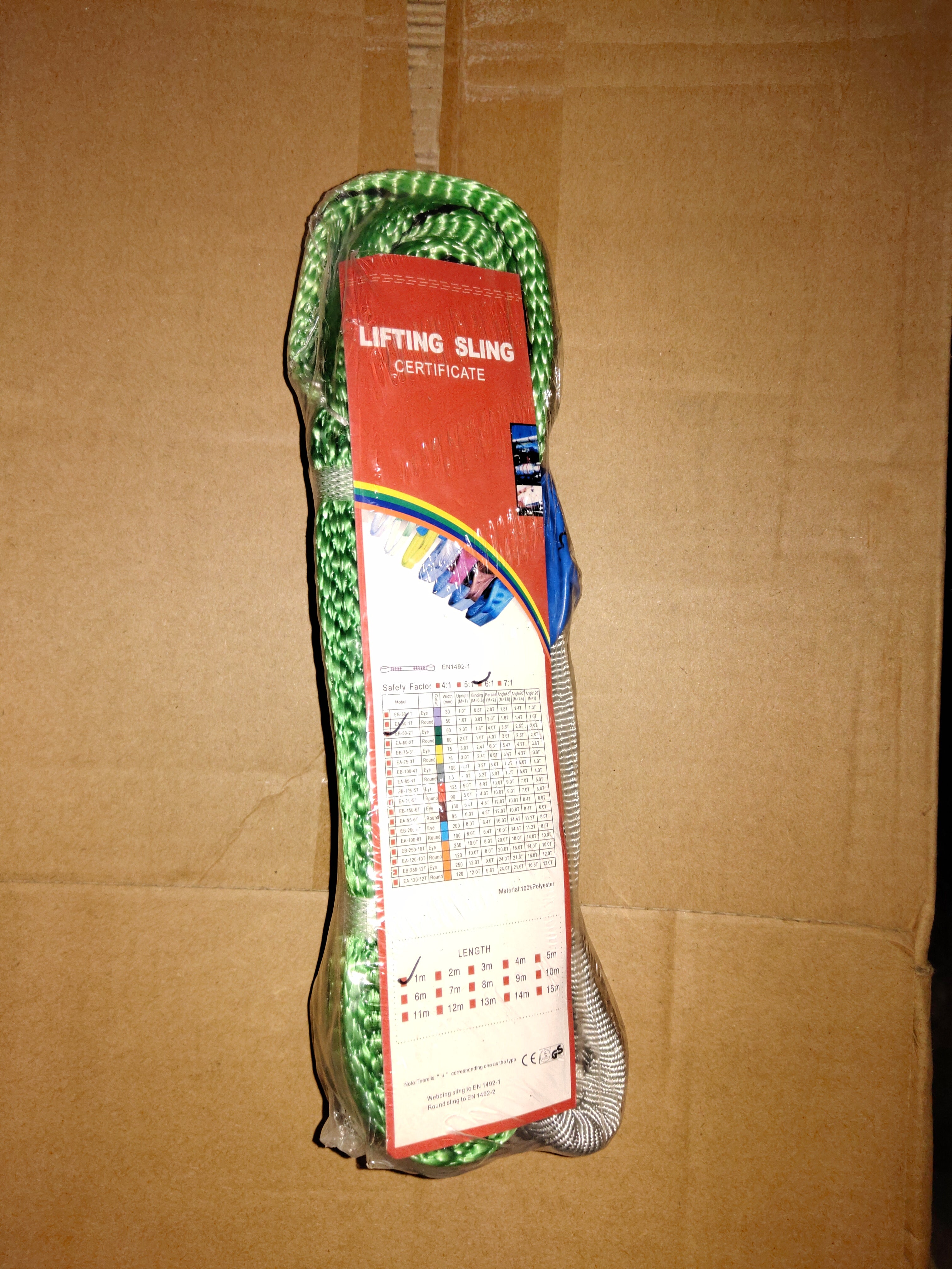 2 Ton Heavy Duty Webbing Sling - WS02 Model | Durable Polyester Lifting Straps for Towing, Construction & Warehouse Use