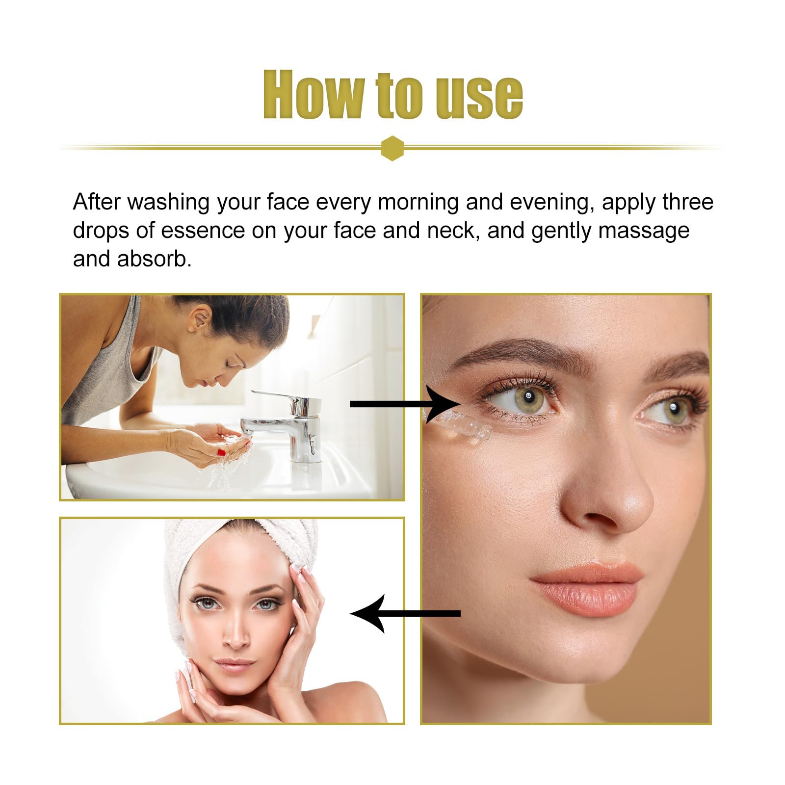 Best Anti-Aging Serum with Hyaluronic Acid - Deep Hydration & Wrinkle Reduction for All Skin Types | Brightens Skin Tone & Rejuvenates Face | Perfect for Daily Skincare Routine & Nighttime Use