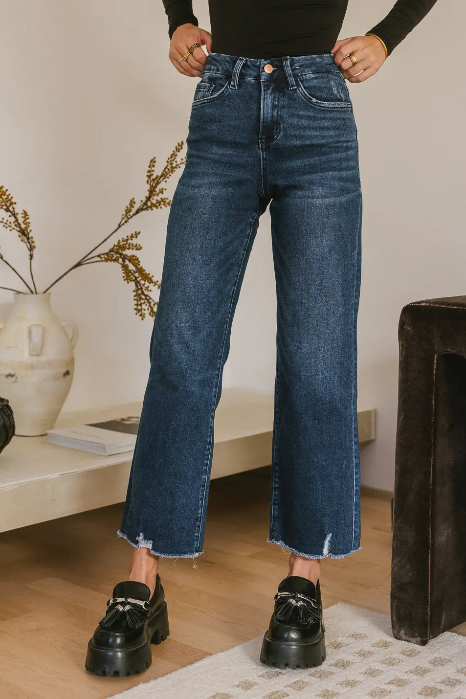 Maeve Relaxed Straight Leg Jeans for Women - Comfortable Stretch Denim Pants - Casual & Everyday Wear - FINAL SALE