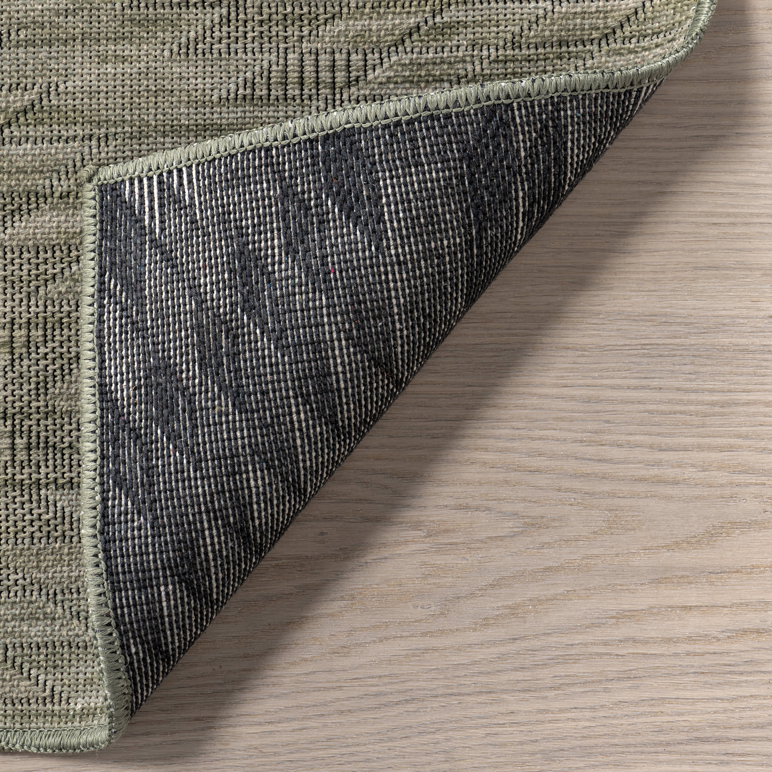Alva Diamond Washable Rug - Sage Green | Non-Slip Soft Area Rug for Living Room, Bedroom, Nursery | Machine Washable Home Decor