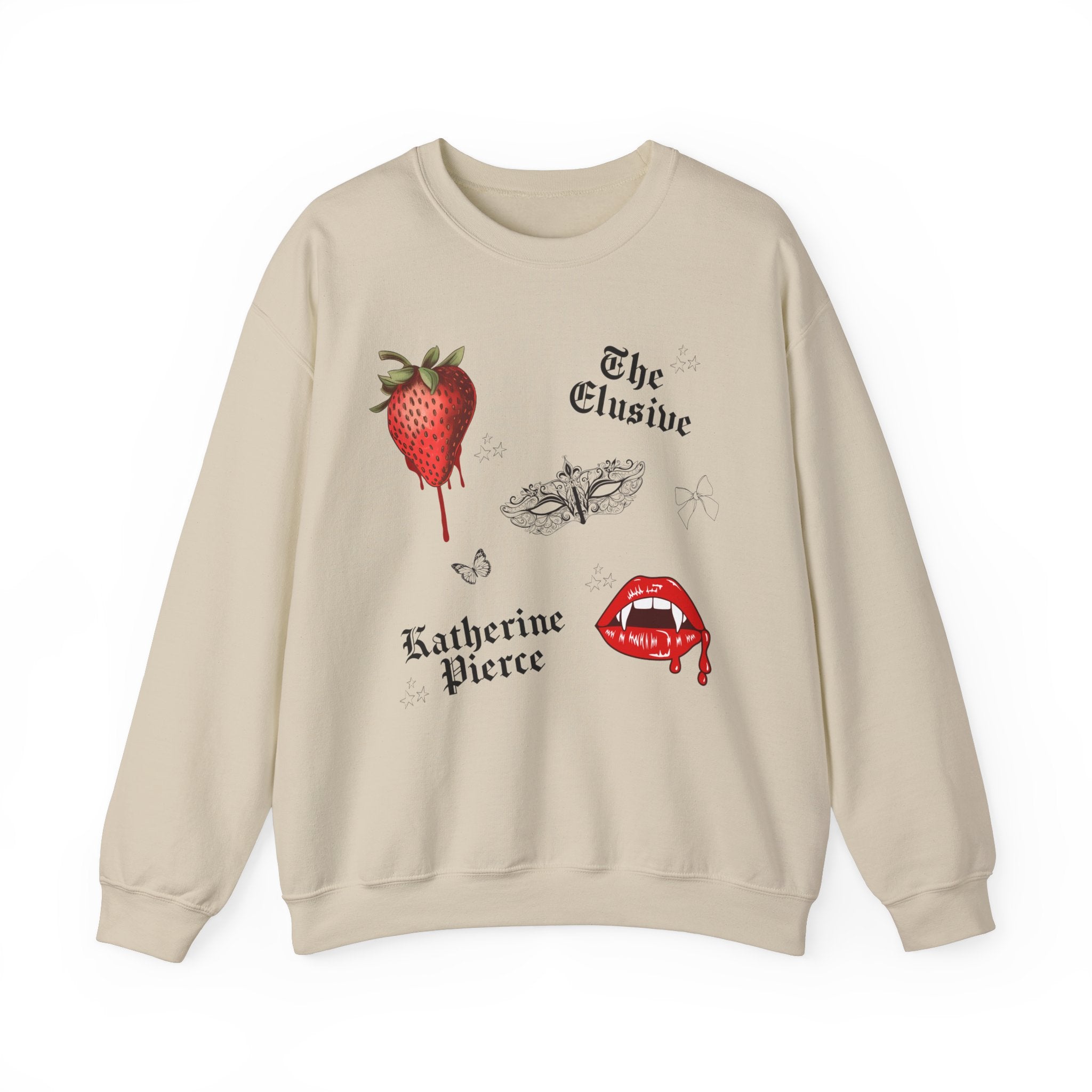 The Elusive Katherine Pierce Crewneck Sweatshirt | Vampire Diaries Inspired Fashion | Perfect for TV Show Fans & Casual Wear