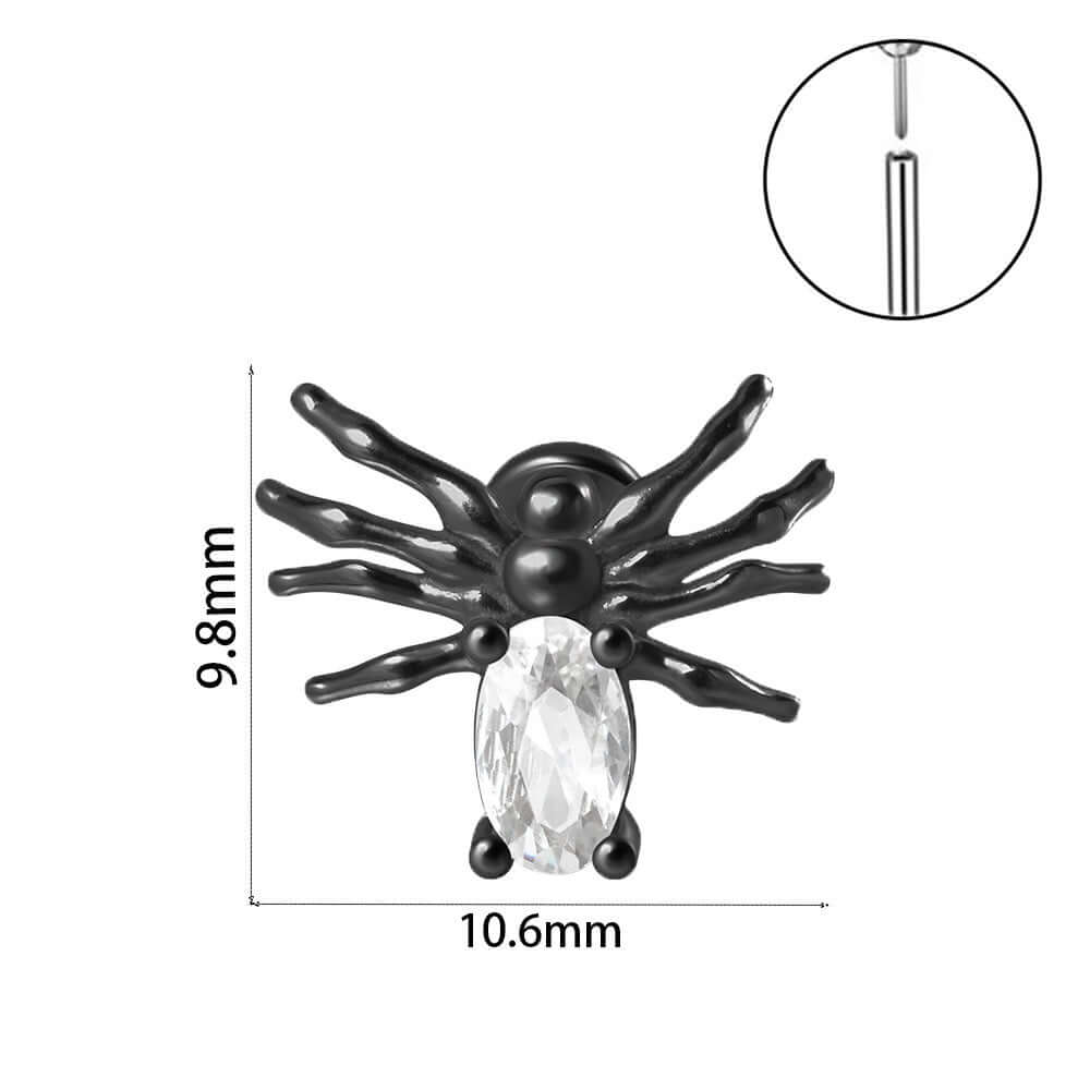 Bat & Spider Stud Earrings for Women | Gothic Halloween Jewelry | DL3011 | Perfect for Costume Parties & Gothic Fashion