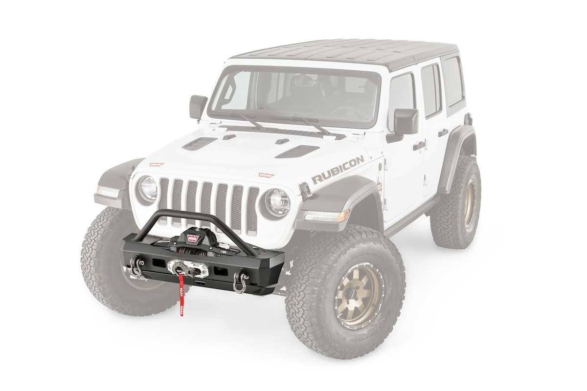 2023 Jeep Gladiator (JT) Elite Series Stubby Bumper - Heavy Duty Off-Road Front Bumper for Jeep Wrangler & Gladiator - Perfect for Rock Crawling, Overlanding & Trail Adventures