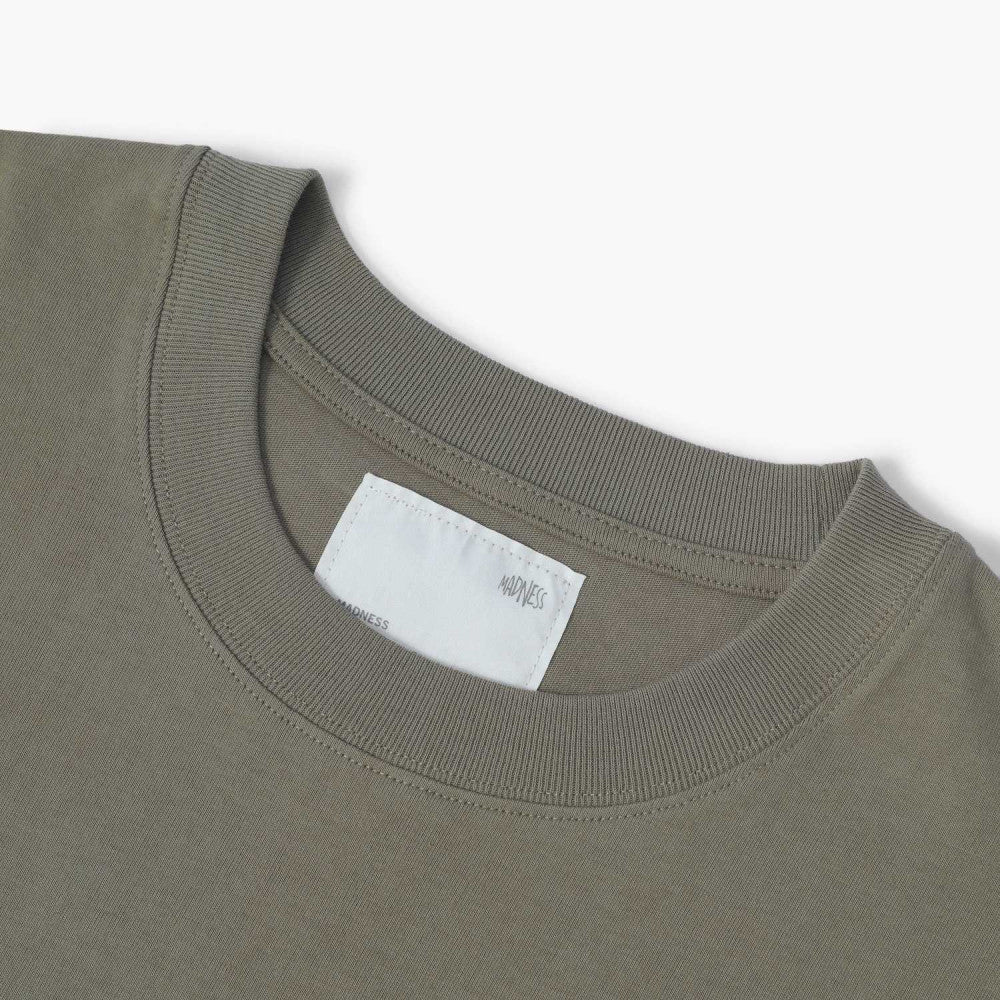 MADNESS PRINT T-Shirt for Men - Olive Green Graphic Tee - Streetwear Casual Style - Perfect for Urban Fashion & Everyday Wear