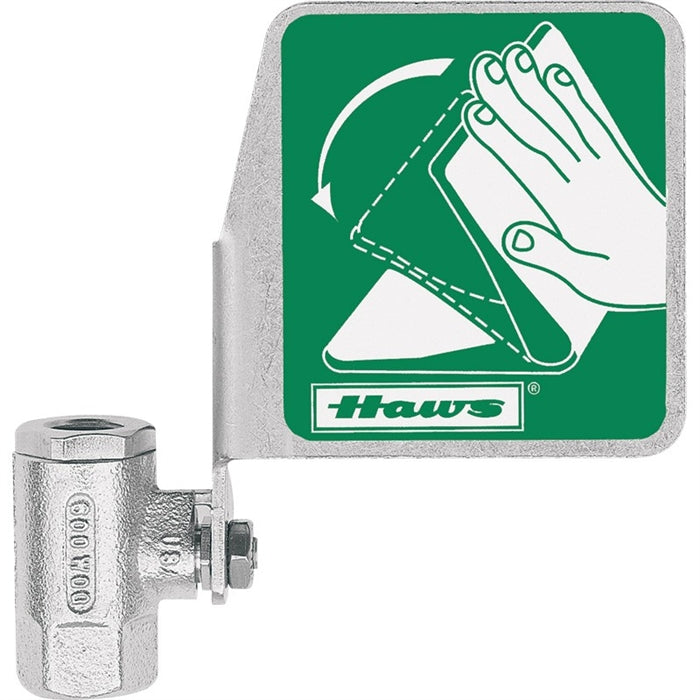 Haws SP227 Vertical Eyewash Replacement Ball Valve with Handle - Emergency Eye Wash Station Safety Equipment for Labs & Industrial Use