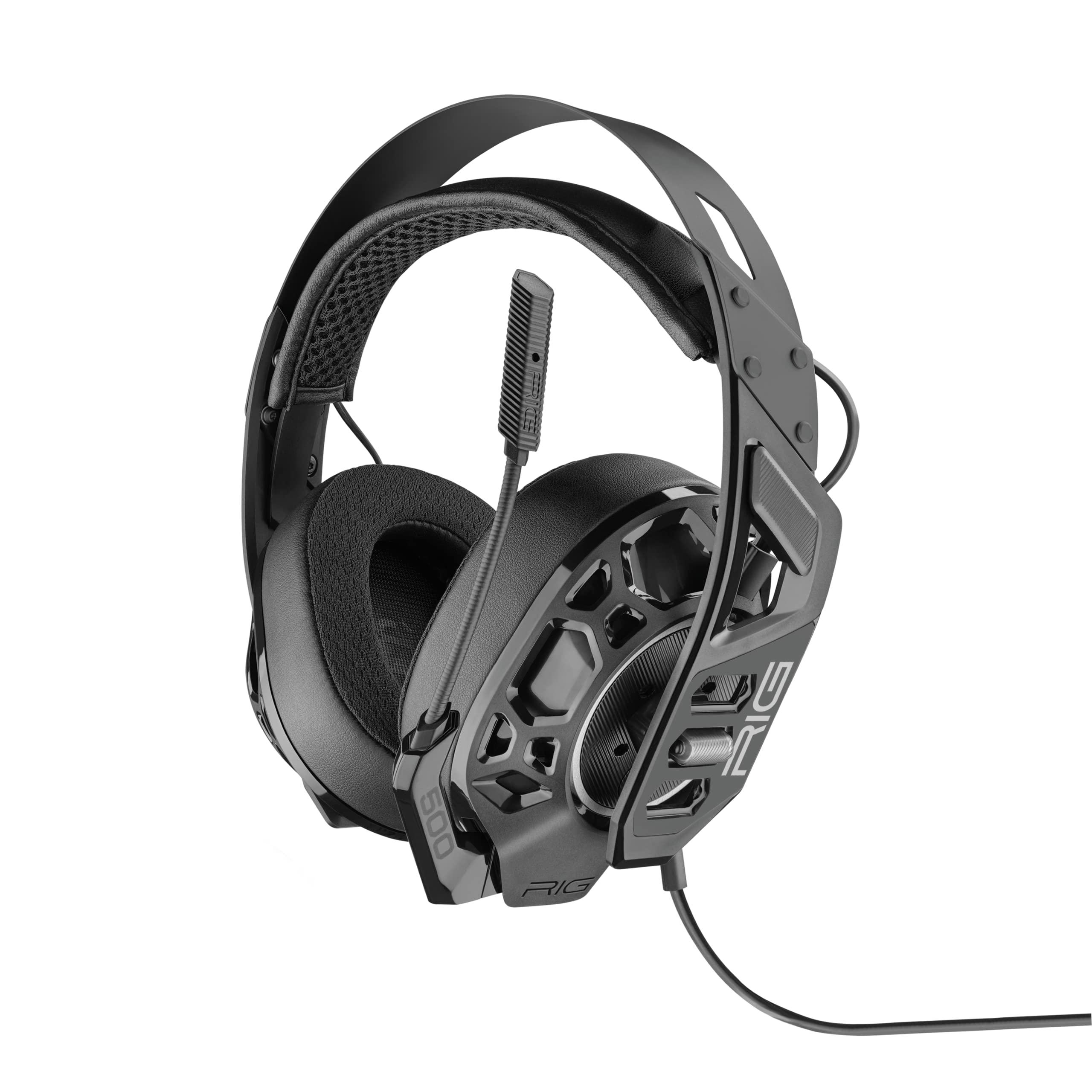 RIG 500 PRO HS GEN 2 Professional Gaming Headset for PS5, PS4 & Nintendo Switch - 50mm Speaker Drivers, Flip-to-Mute Mic - Black - Perfect for Competitive Gaming & Immersive Play