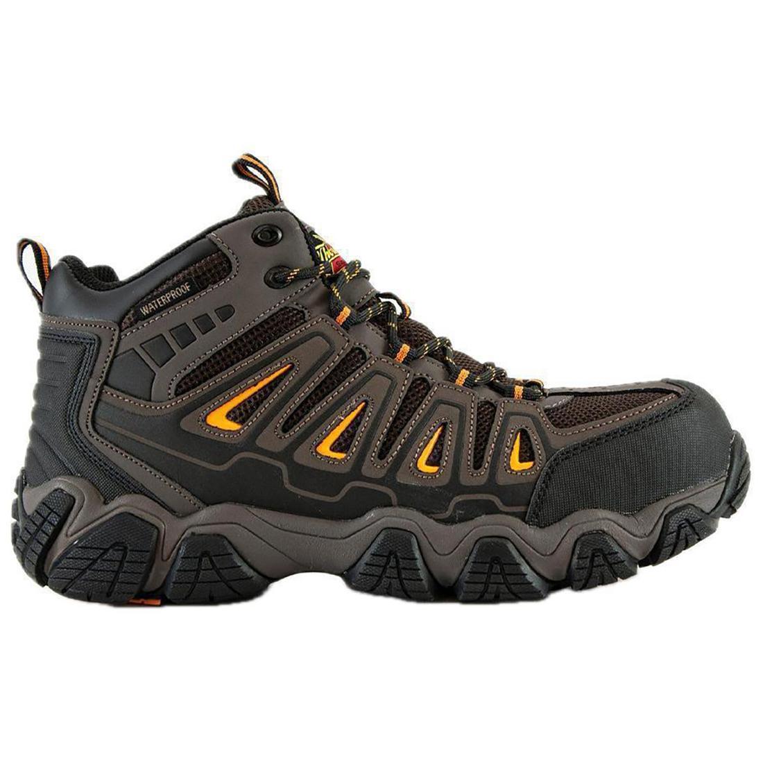 Crosstrex Series Mid Cut Composite Toe Hiker Boot - Waterproof Work Boots for Men, Lightweight & Durable Safety Shoes for Construction, Hiking & Outdoor Work