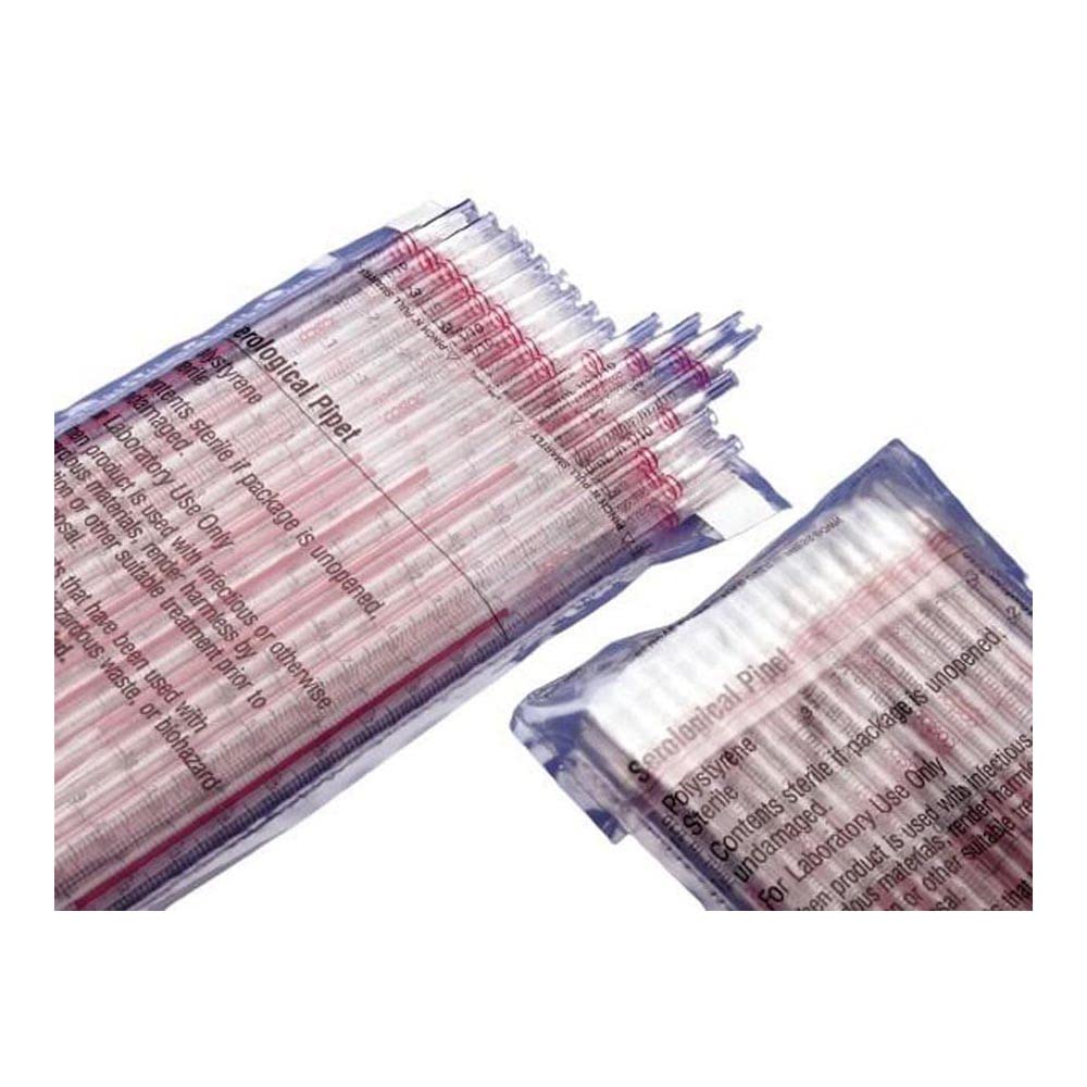 Corning Costar Stripette 4050 Polystyrene Sterile Serological Pipet - 5ml Capacity, 0.1ml Graduation, Blue (Case of 500) - Ideal for Laboratory, Medical Research, and Cell Culture Applications