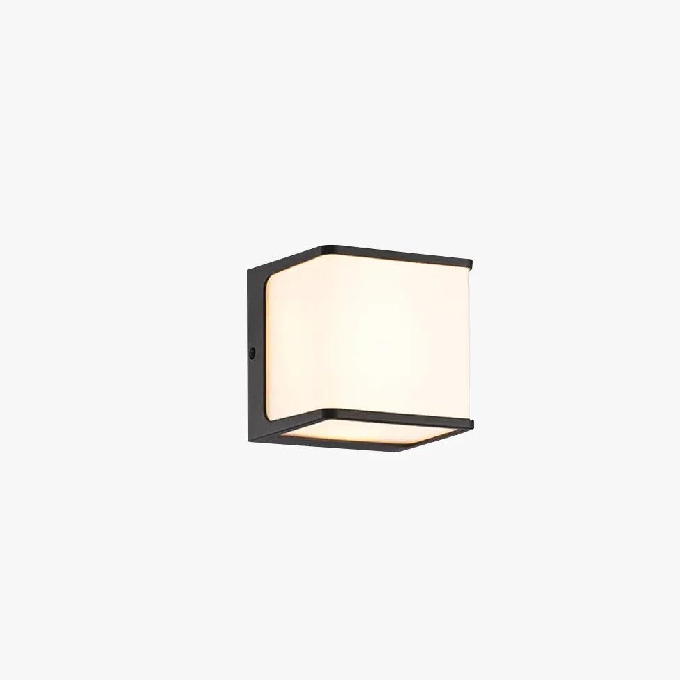 Square Motion Sensor Outdoor Wall Light - Weatherproof LED Security Light for Porch, Garage, and Garden - Automatic Night Light with Motion Detection