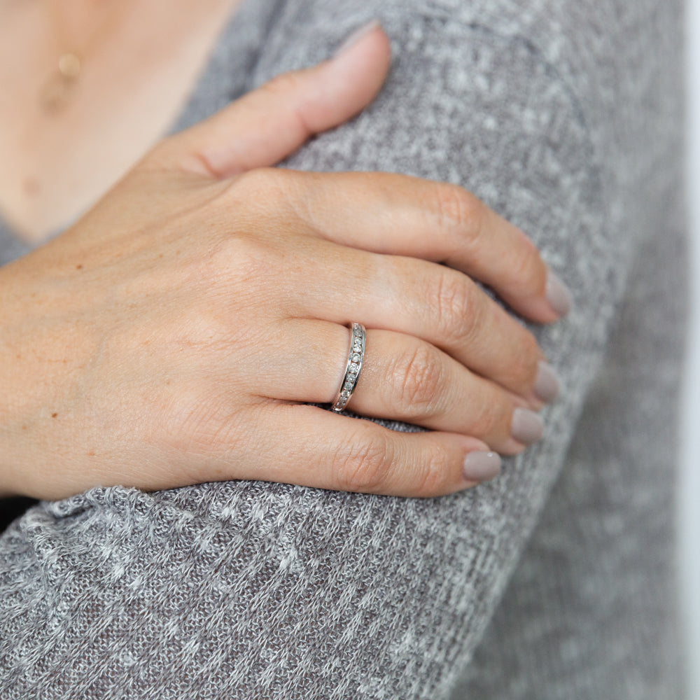 10ct White Gold 1/2 Carat Diamond Ring for Women - Elegant Wedding, Engagement & Anniversary Jewelry Gift - Perfect for Proposals, Special Occasions & Everyday Wear