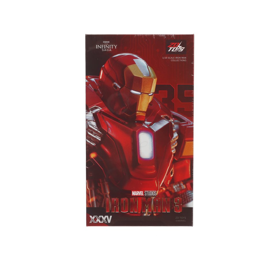 ZD TOYS Iron Man MK35 Action Figure - Collectible Marvel Superhero Toy for Kids & Adults - Perfect for Display, Gifts, and Role Play
