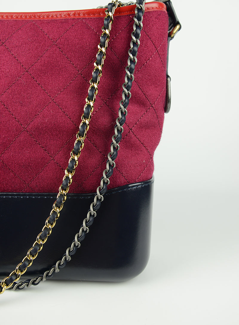 Chanel Gabrielle Red and Blue Leather Shoulder Bag - Luxury Designer Handbag for Women, Perfect for Parties, Work & Everyday Use