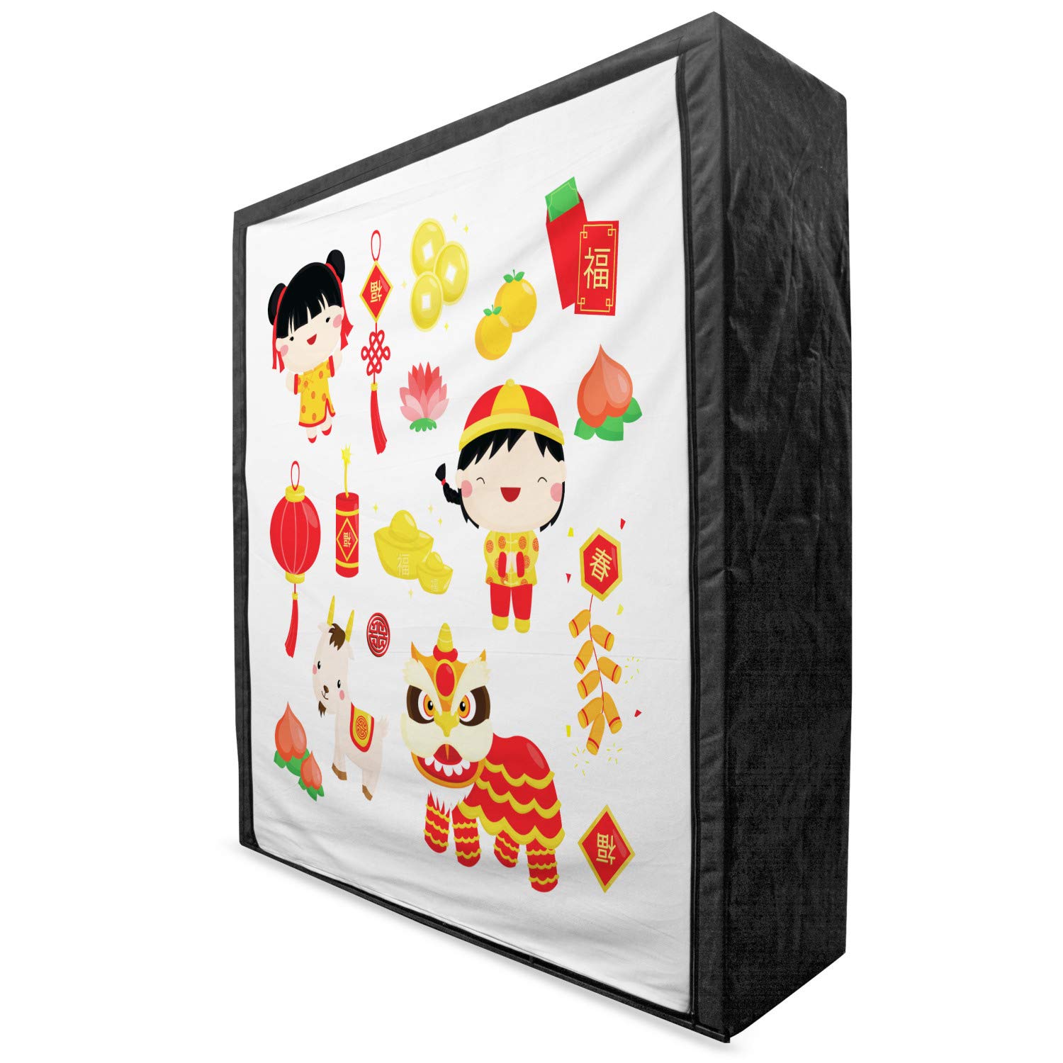 Ambesonne Chinese New Year Fabric Wardrobe - 59