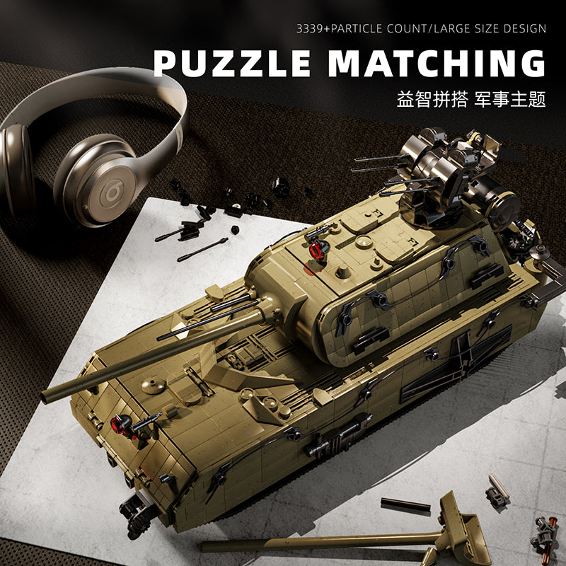 1/35 Scale Panzer VIII Maus Heavy Tank Model Kit - German WWII Super Heavy Tank Collectible for Military Enthusiasts & History Buffs (Perfect for Display, Diorama Building & Historical Collection)