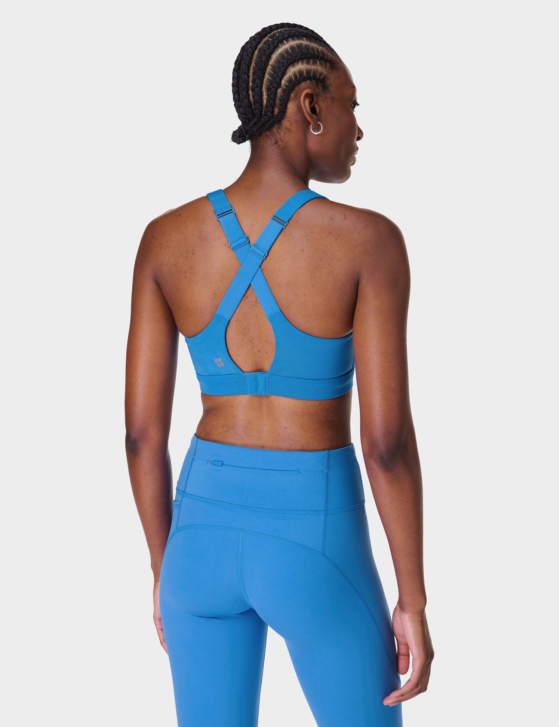 Power Pulse Bra - High Support Workout Sports Bra for Women, Tidal Blue - Perfect for Running, Yoga & Gym Fitness Activities