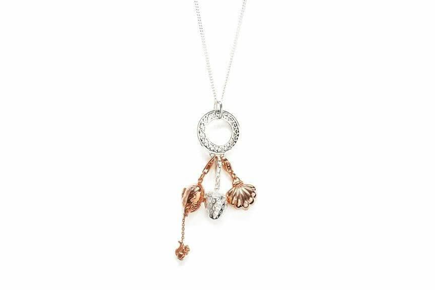 Charm Carrier Pendant Necklace - Sterling Silver Jewelry for Women | Perfect for Layering, Gifts & Everyday Wear