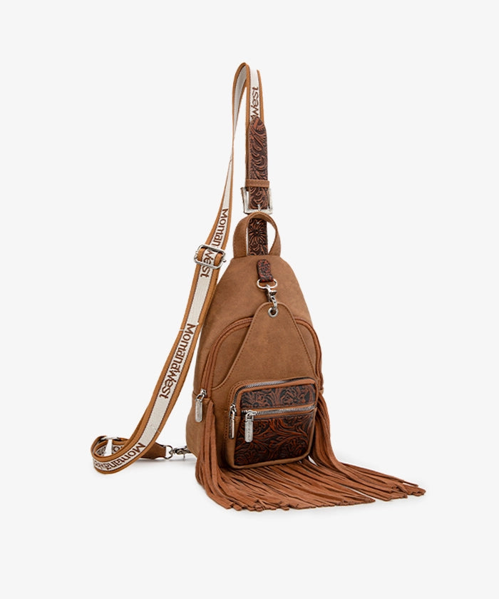 Montana West Fringe Sling Bag for Women - Stylish Crossbody Purse with Adjustable Strap, Perfect for Travel, Shopping & Everyday Use