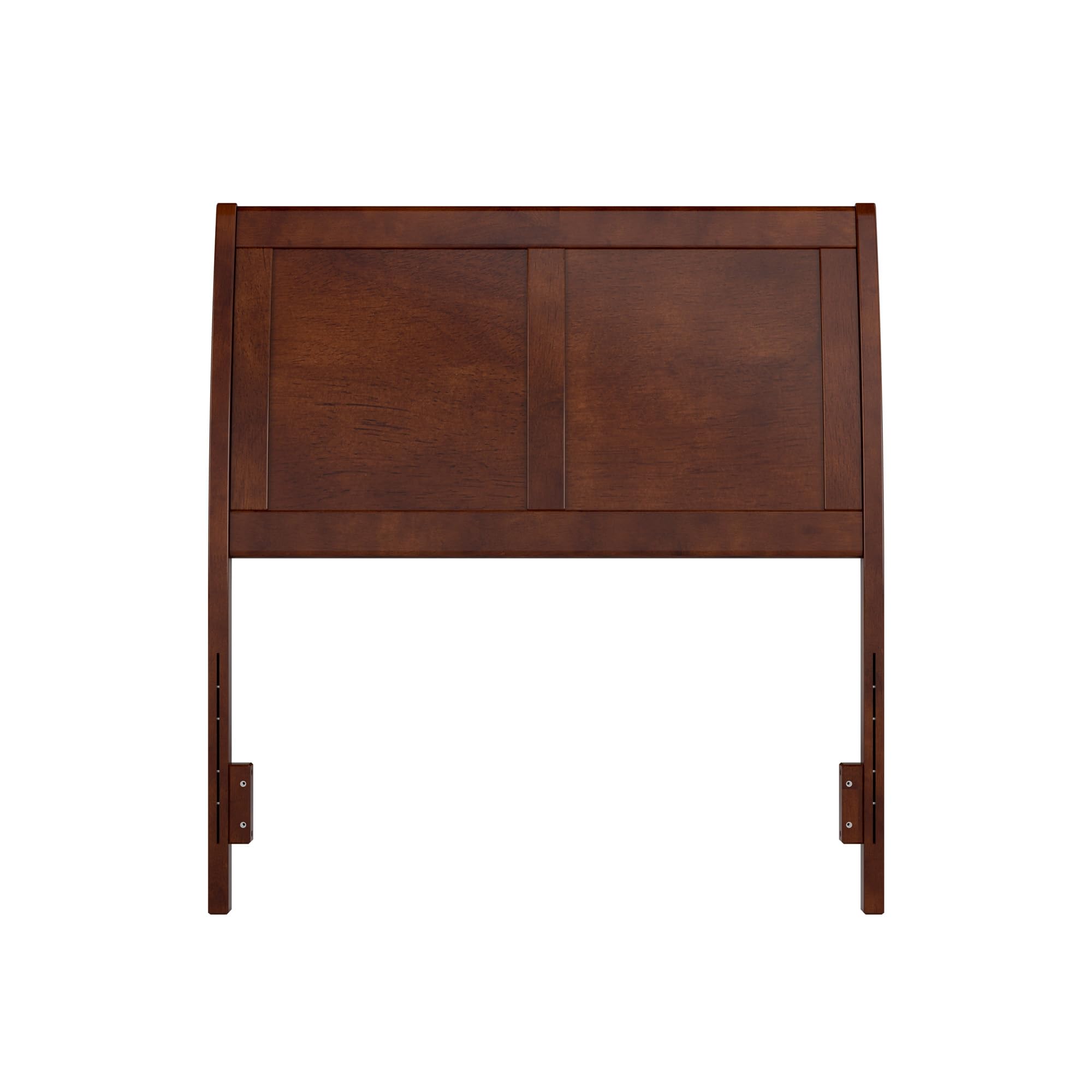 AFI Portland Twin Size Headboard with USB Charging Ports - Walnut Finish Wooden Bed Frame Headboard for Small Spaces, Dorm Rooms & Guest Bedrooms