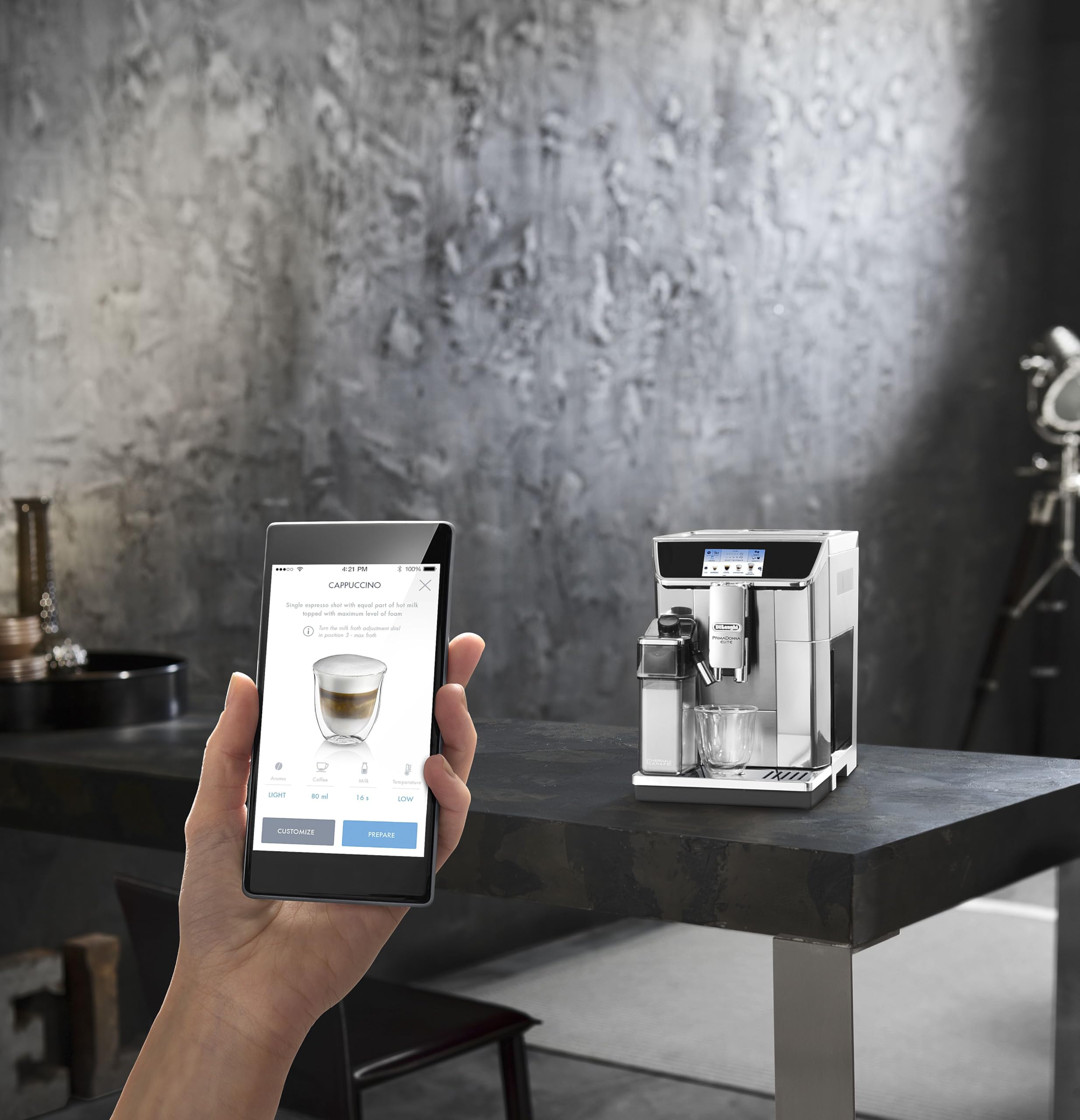 De'Longhi PrimaDonna Elite Experience ECAM650.85.MS Automatic Coffee Machine - 1L Stainless Steel Espresso & Cappuccino Maker with Silver Metal Finish | Perfect for Home, Office & Coffee Shops