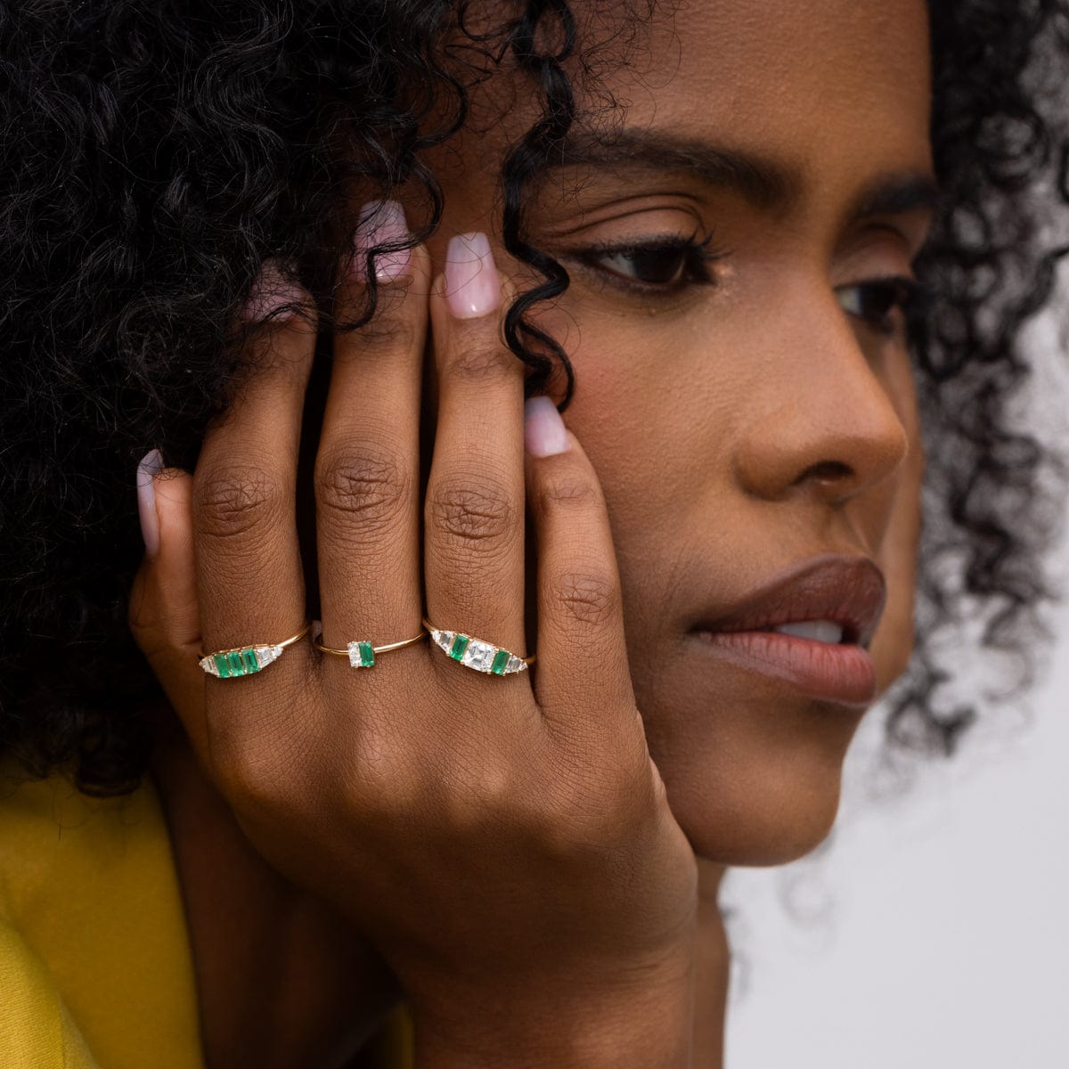 Emerald Green Ring for Women - Elegant Sterling Silver Gemstone Jewelry - Perfect for Weddings, Parties & Special Occasions