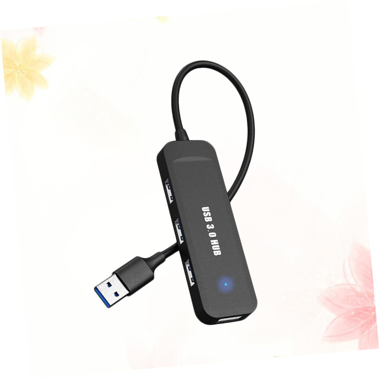 Jojofuny 3-Port USB 2.0 Hub Adapter for Laptop, Notebook, PC - USB Splitter, Extender & Docking Station with Ultra-Fast Data Transfer - Perfect for Home Office, Gaming & Multi-Device Connectivity