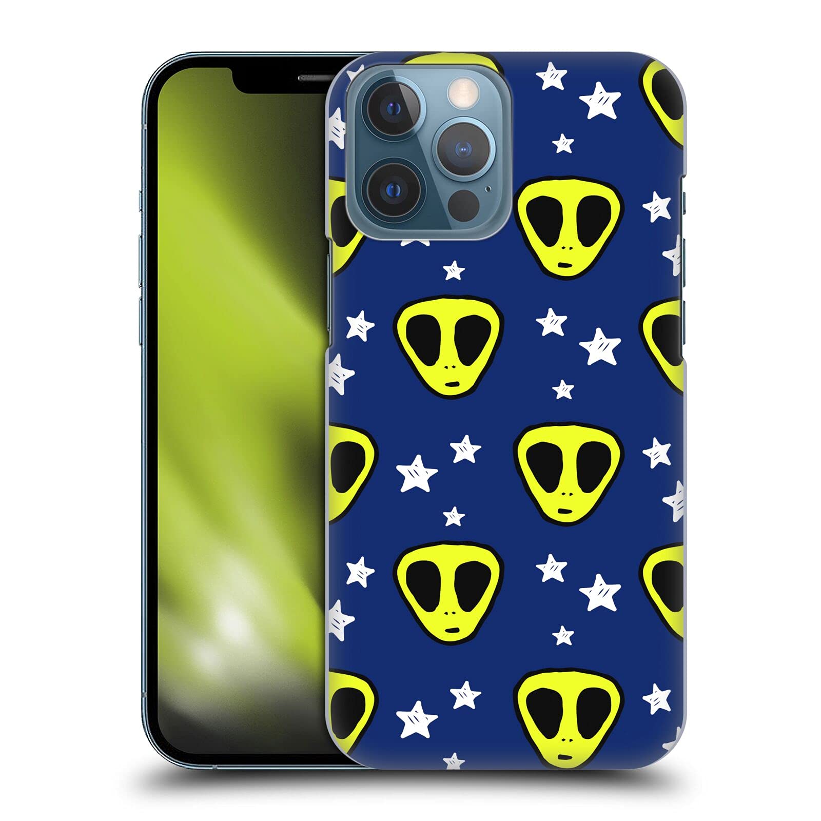 Officially Licensed Haroulita Starry Aliens Space Graphics Hard Back Case for Apple iPhone 13 Pro Max - Durable Protective Phone Cover with Unique Art Design, Perfect for Sci-Fi Fans and Space Enthusiasts
