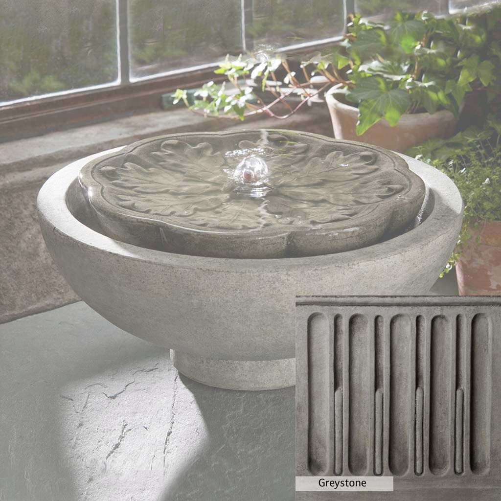 Campania International M Series Flores Outdoor Garden Fountain - Elegant Water Feature for Patio, Yard, and Landscape Decor