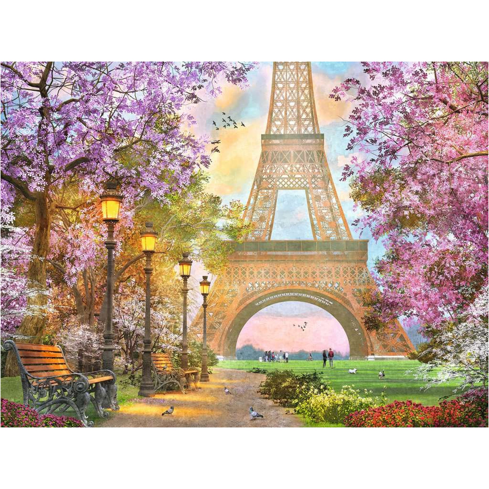 Paris Romance 1,500 Piece Adult Jigsaw Puzzle - Challenging & Relaxing Puzzle for Adults, Perfect for Date Nights, Family Bonding & Stress Relief