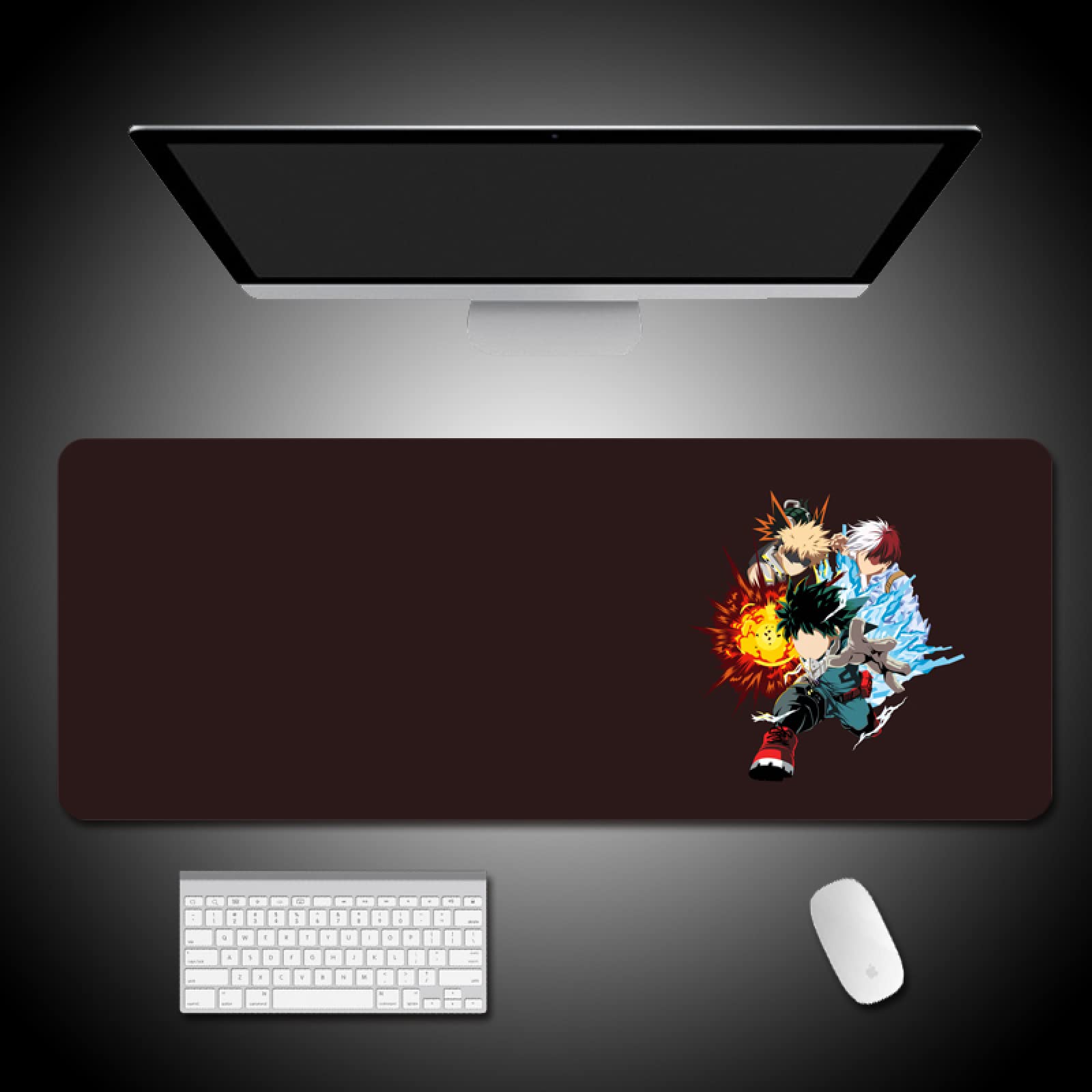 My Hero Academia Anime Gaming Mouse Pad - Extra Large 800x300mm Non-Slip Rubber Base for PC, Laptop & Desktop | Perfect for Gaming, Office Work & Anime Fans