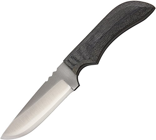 Anza JWK-3M Fixed Blade Knife - High Carbon Steel Hunting Knife with Leather Sheath - Perfect for Outdoor Camping, Bushcraft & Survival Gear