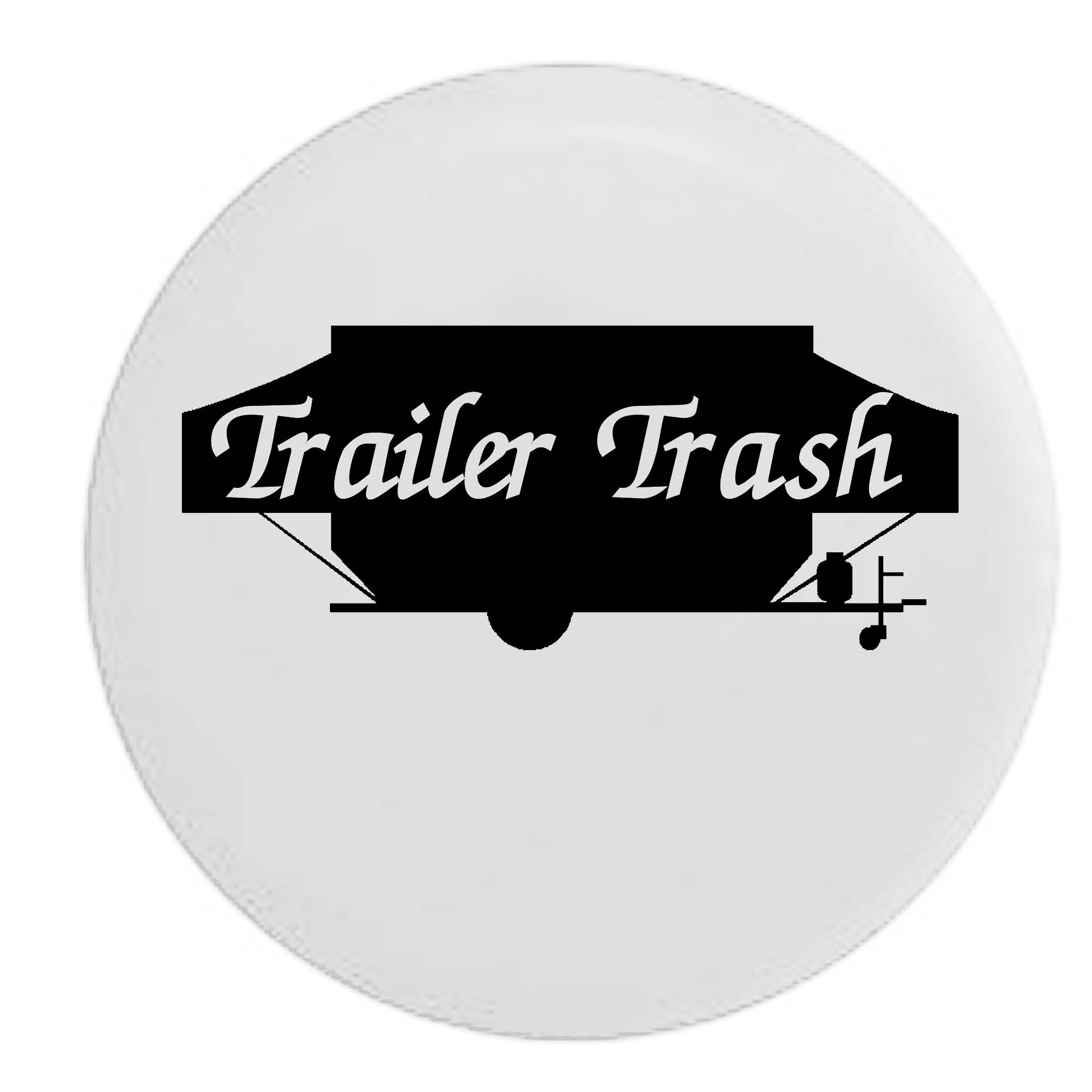 31 Inch White Spare Tire Cover for Pike Trash Pop Up Camper & RV Trailers - Durable Waterproof Protection for Outdoor Adventures