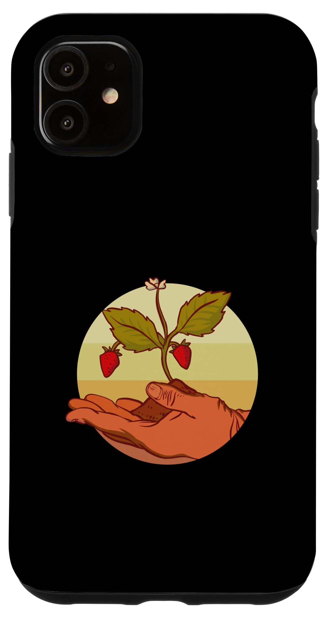 iPhone 11 Case - Strawberry Fruit Design Slim Protective Cover - Perfect for Everyday Use, Travel & Outdoor Activities