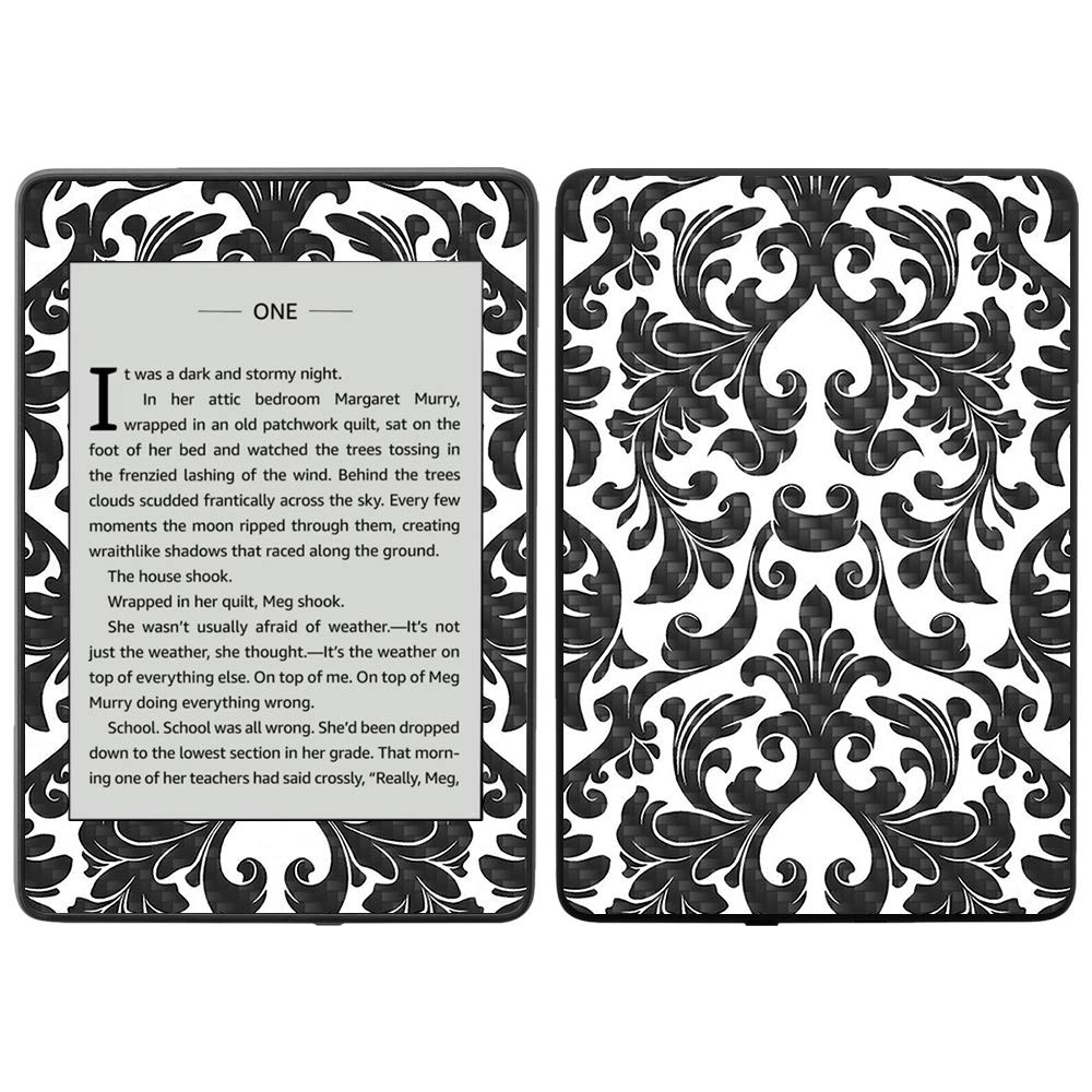 MightySkins Carbon Fiber Skin for Amazon Kindle Paperwhite 2018 (Waterproof Edition) - Antique Purple | Protective & Durable Textured Cover | Easy to Apply & Remove | Made in USA | Perfect for Travel, Reading & Daily Protection