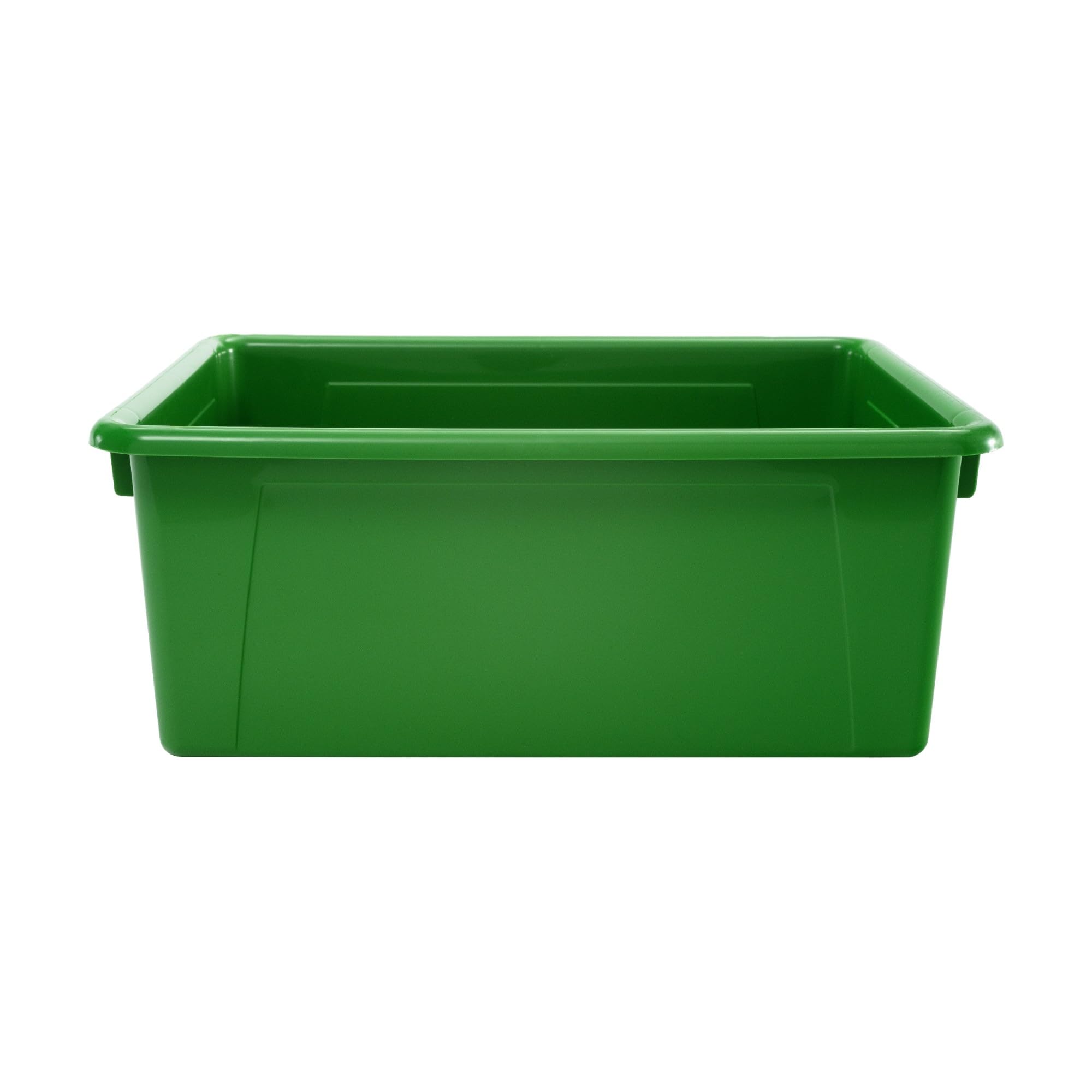 School Smart Durable Plastic Storage Tray - Letter Size Organizer for Classroom Supplies, Home Office & Craft Room | Green Multi-Purpose Tray for Papers, Files & School Materials