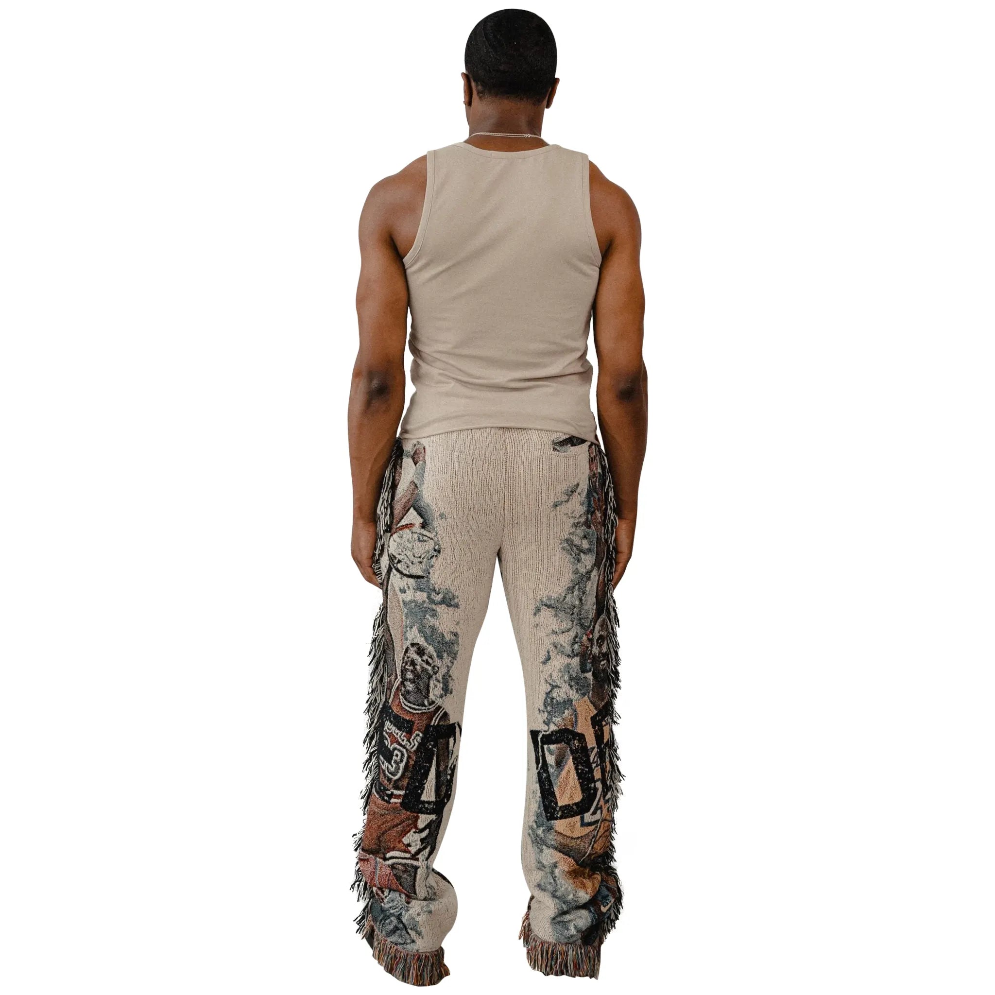 Trendy GOAT Tapestry Pants for Men & Women - Vintage Bohemian Hippie Style Lounge Pants - Perfect for Yoga, Music Festivals, and Home Relaxation
