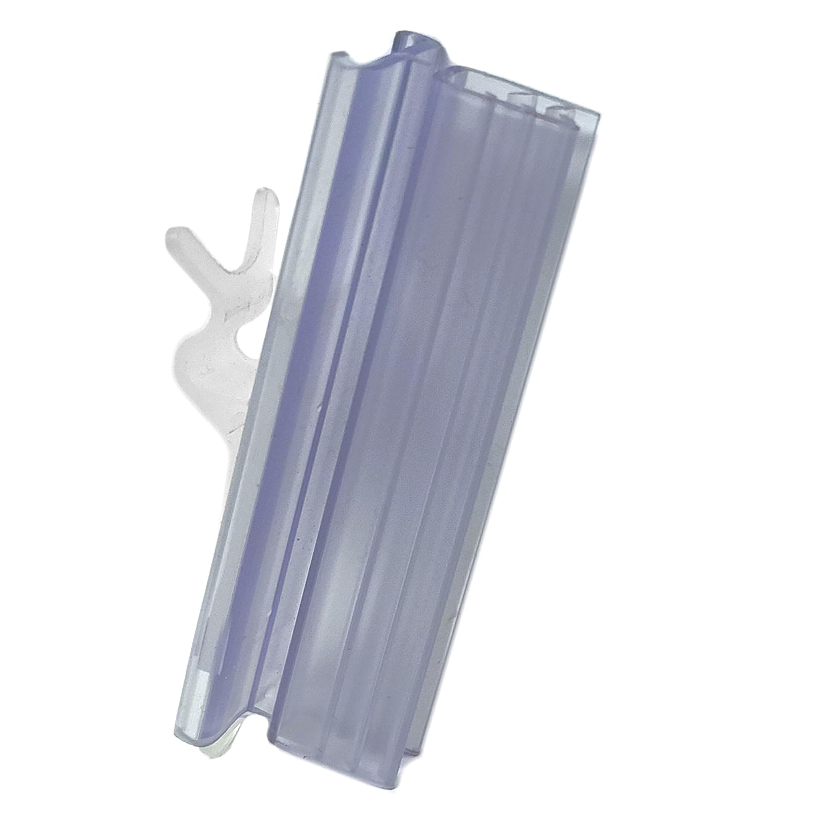 100 Pack Slatwall Sign Holders - Vertical Protruding Aisle Card Displays for Retail Slat Board Panels | Durable Store Signage for Supermarkets, Boutiques & Trade Shows