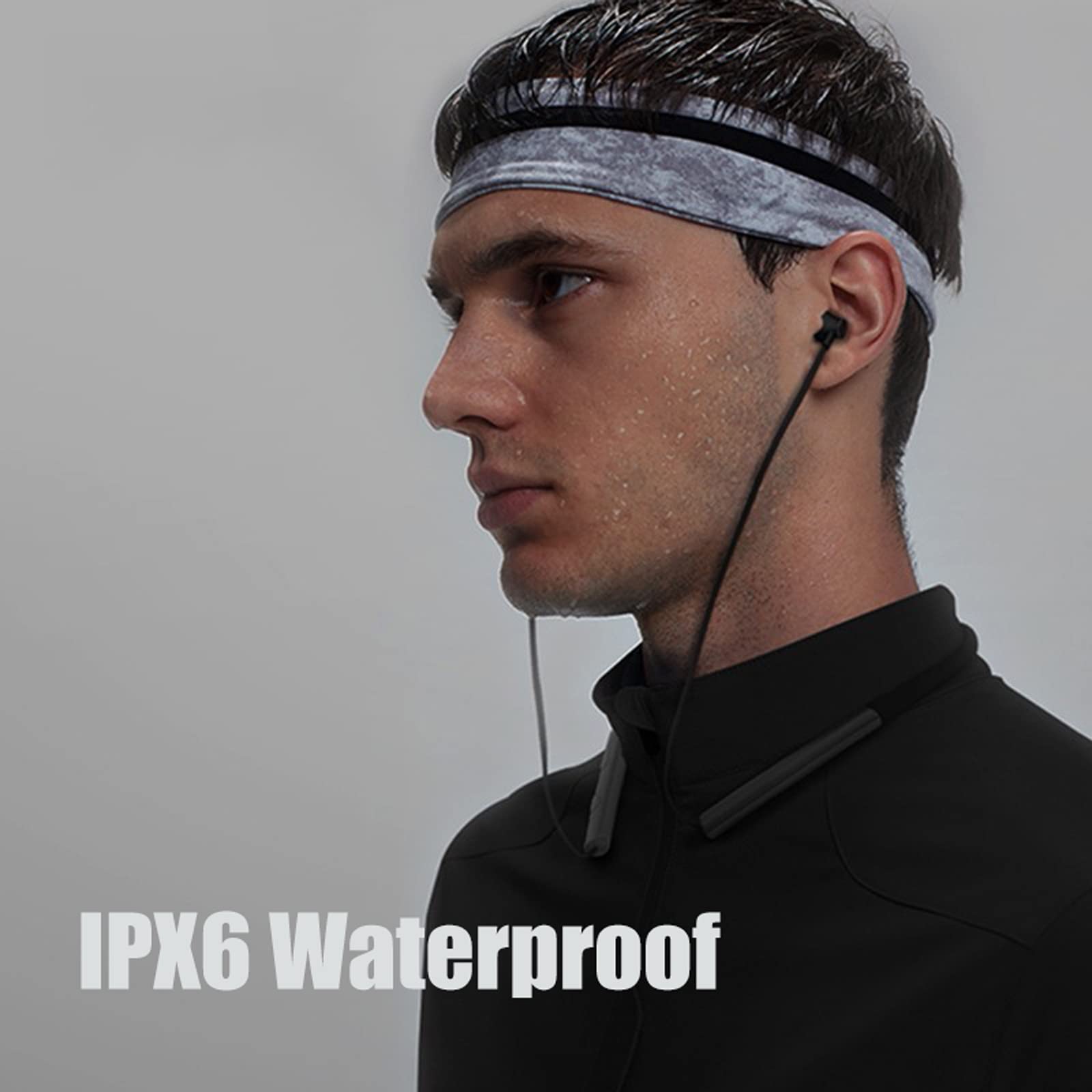 Wireless Bluetooth Headphones with Mic - Noise Cancelling Neckband Earbuds, 400H Playtime for Running, Gym, Workout & Music | Perfect for Sports, Travel & Office Use