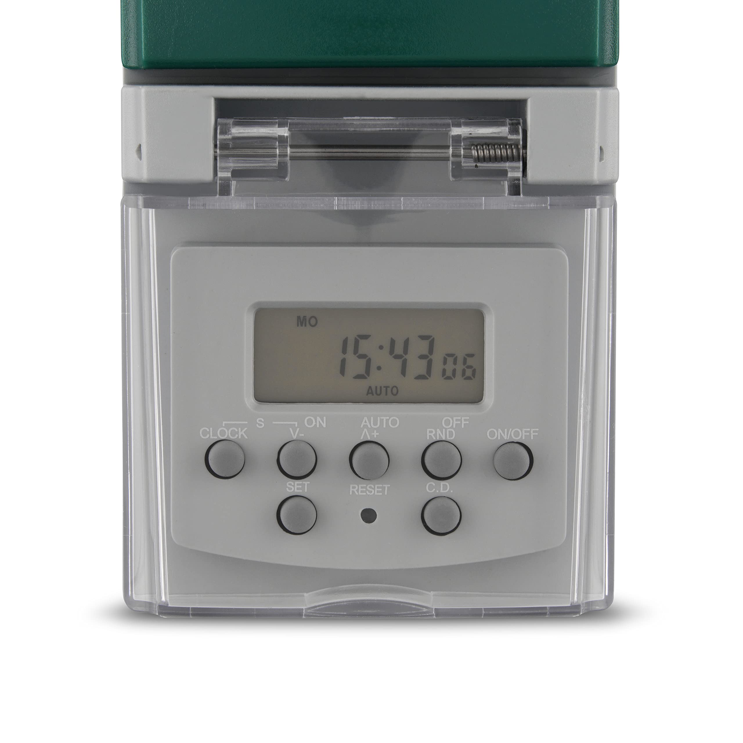 Outdoor Digital Timer - Waterproof & Weatherproof Countdown Timer for Garden, Lights & Appliances - Perfect for Outdoor Use in Patio, Yard & Holiday Decorations