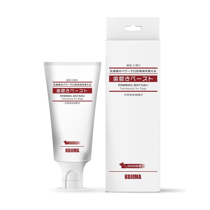Kojima Lactic Acid Bacteria Dog Toothpaste - 40g Oral Care for Fresh Breath & Plaque Control - Perfect for Daily Teeth Cleaning & Dental Hygiene Routine