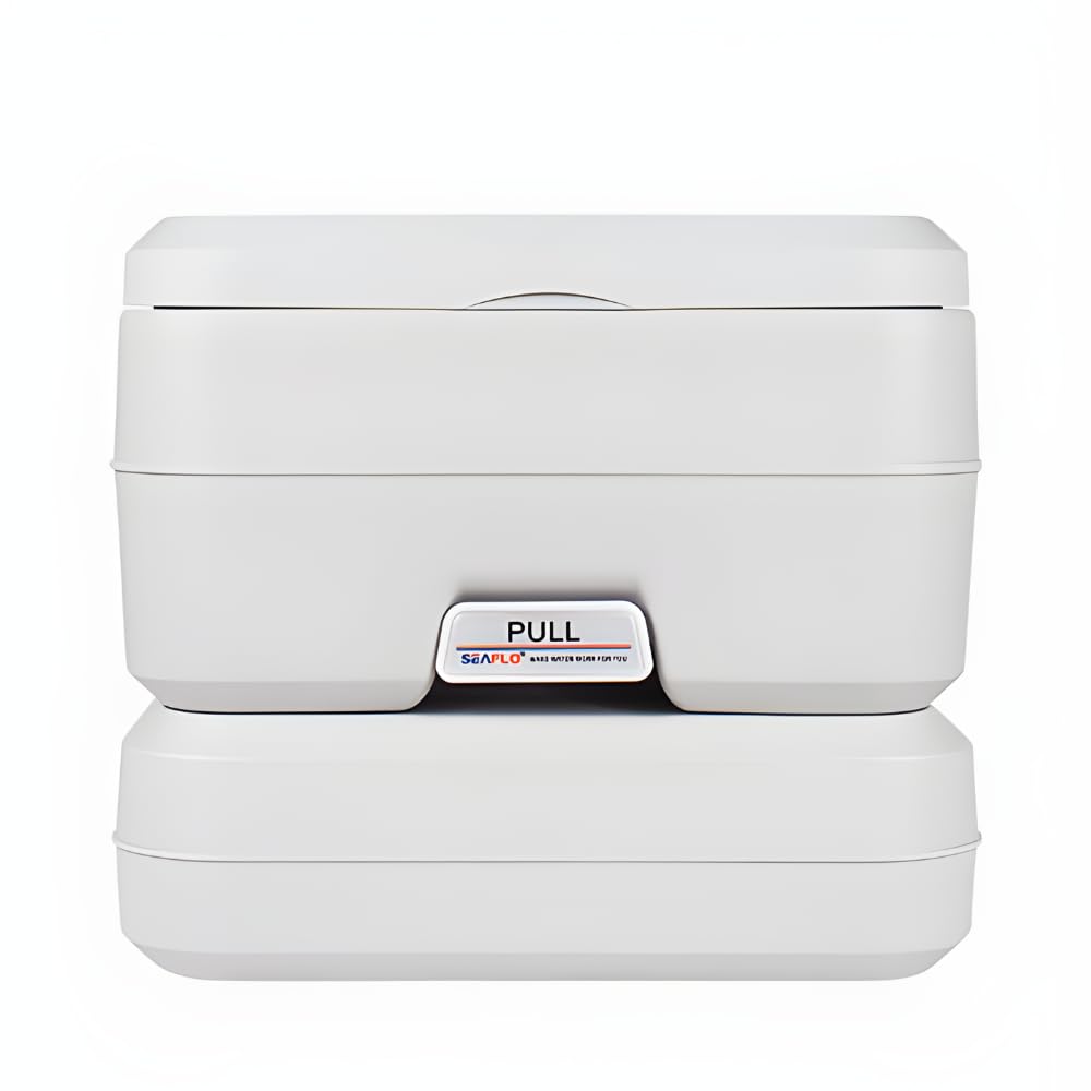 SEAFLO 2.6 Gallon Portable Toilet for Marine, RV, Camping & Boat - Compact & Lightweight for Outdoor Adventures, Road Trips & Emergency Use