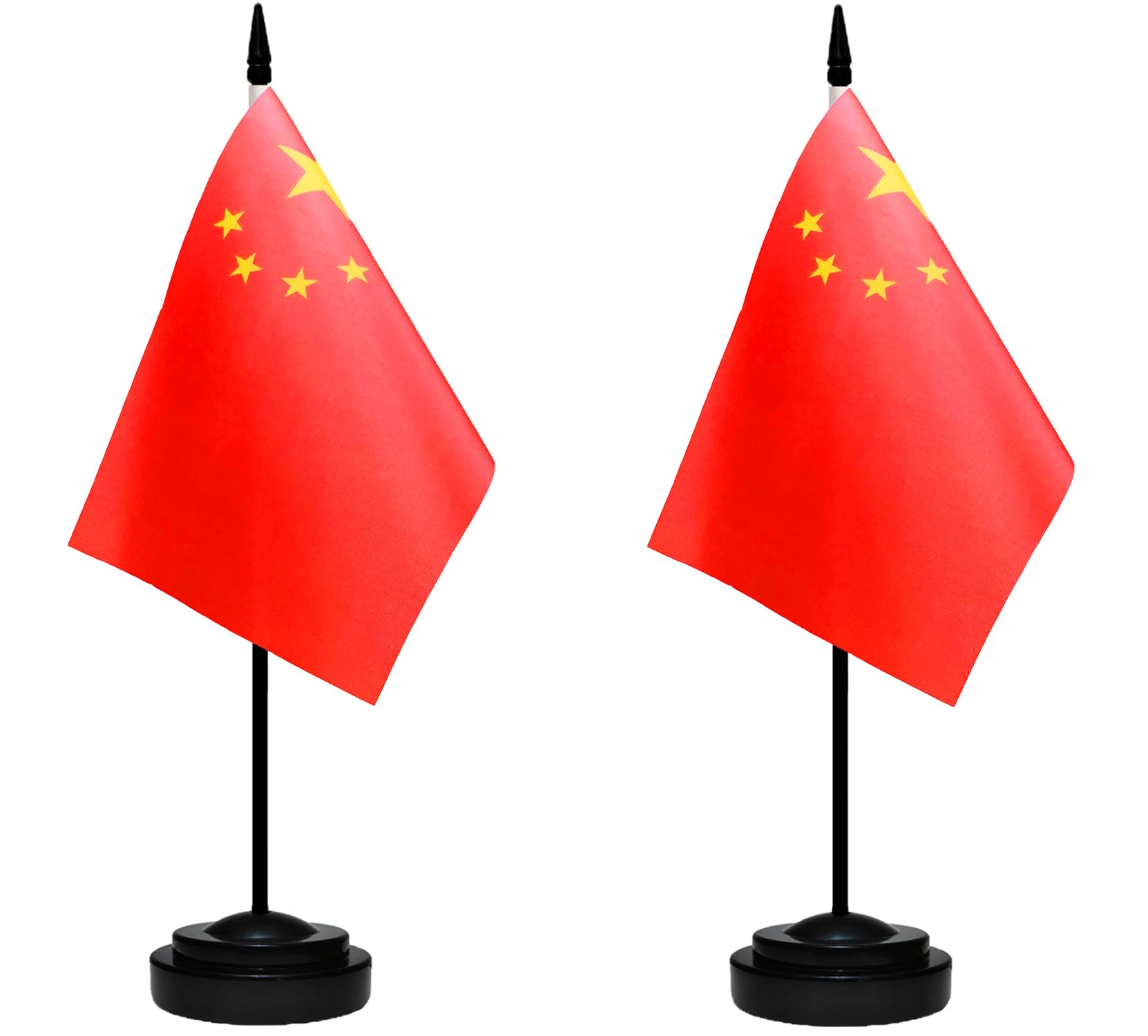 Mini China Chinese Desk Flag Set - 13