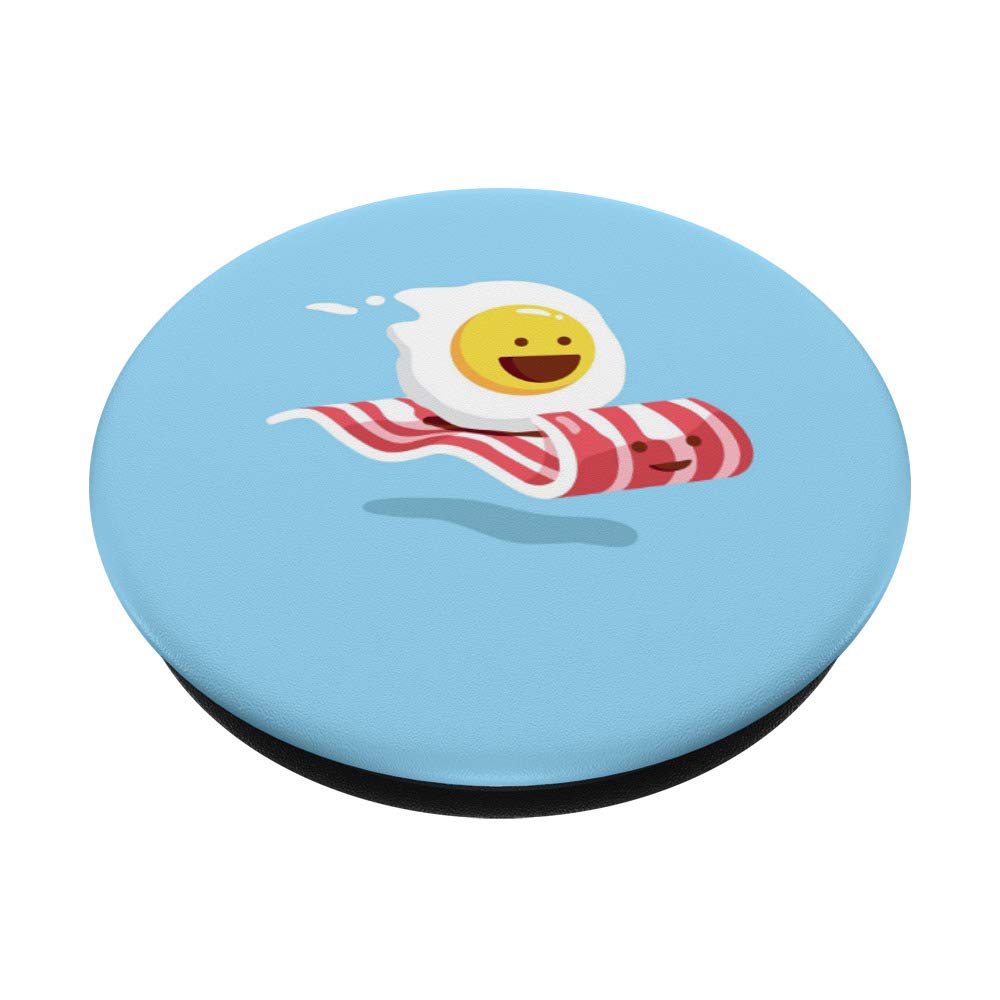 Bacon and Egg Design PopSockets PopGrip - Swappable Phone Grip for iPhone, Samsung & Tablets - Perfect for Breakfast Lovers & Foodies
