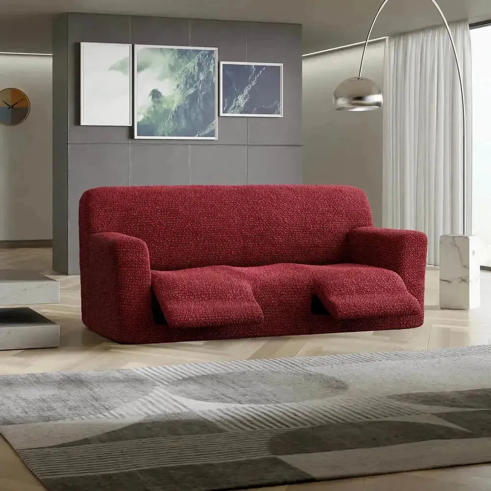 3 Seater Recliner Slipcover - Microfiber Sofa Cover for Living Room Furniture Protection - Perfect for Pets, Kids & Everyday Use