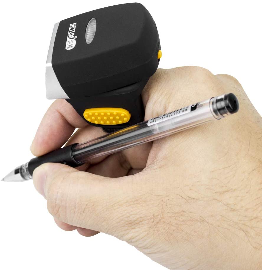 NT R2 2D Finger Barcode Scanner - Fast & Accurate Wireless Bluetooth Barcode Reader for Retail, Warehouse & Inventory Management - Perfect for Small Businesses & Mobile POS Systems